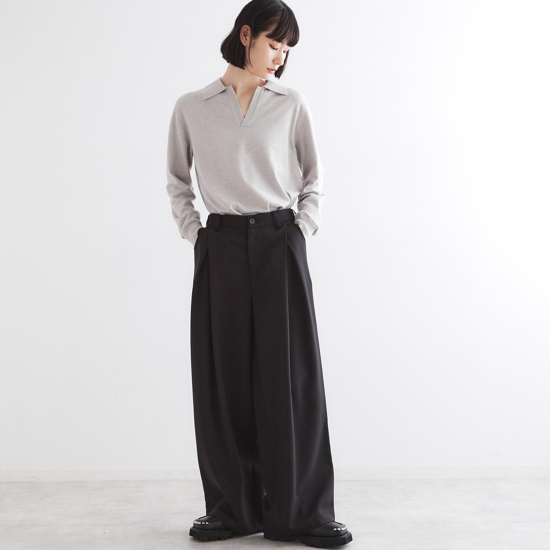 tk.TAKEO KIKUCHI「ハイゲージスキッパーコンパクトポロニット」|ニット・セーター|