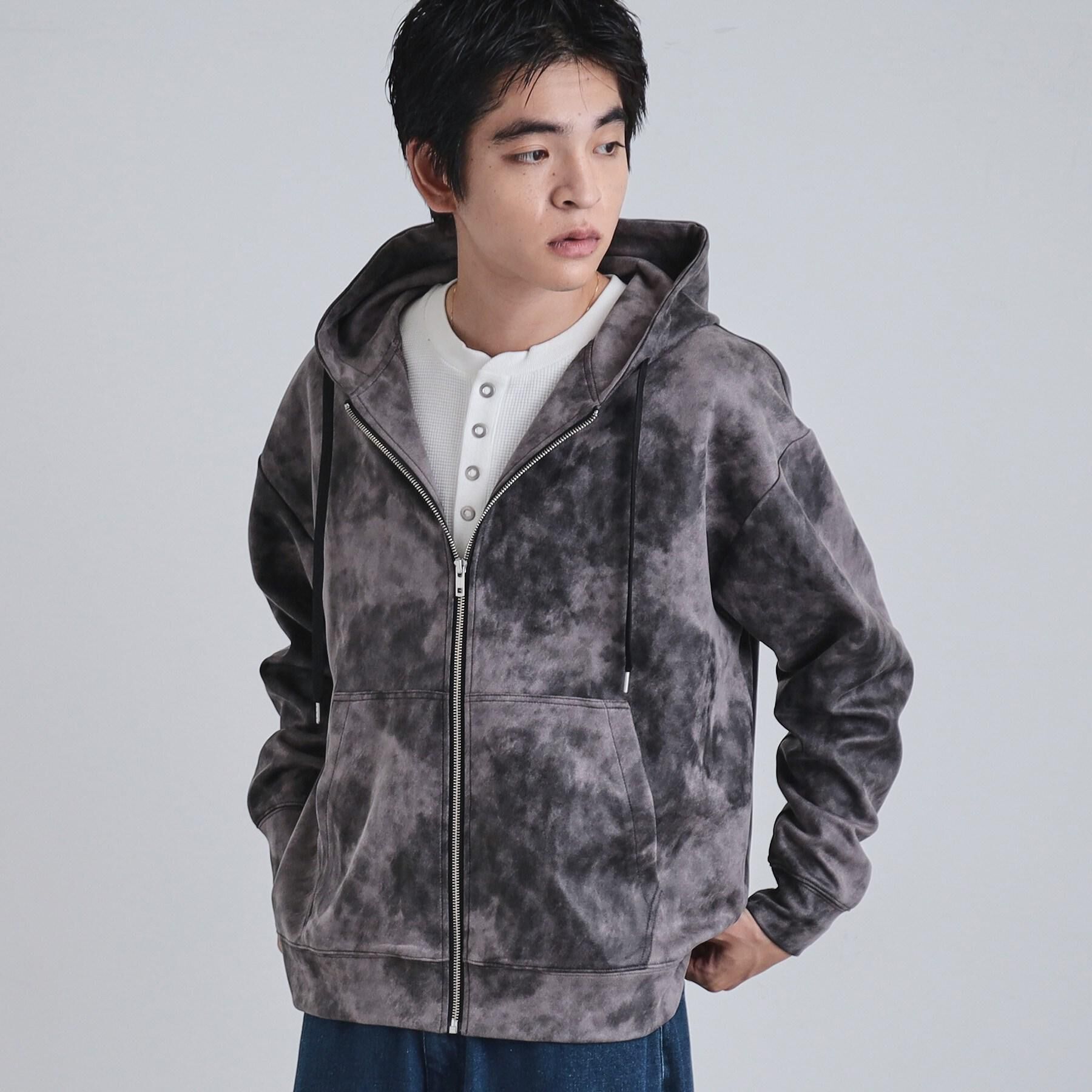 tk.TAKEO KIKUCHI「ヴィンテージライクプリント ジップパーカー」|パーカー|