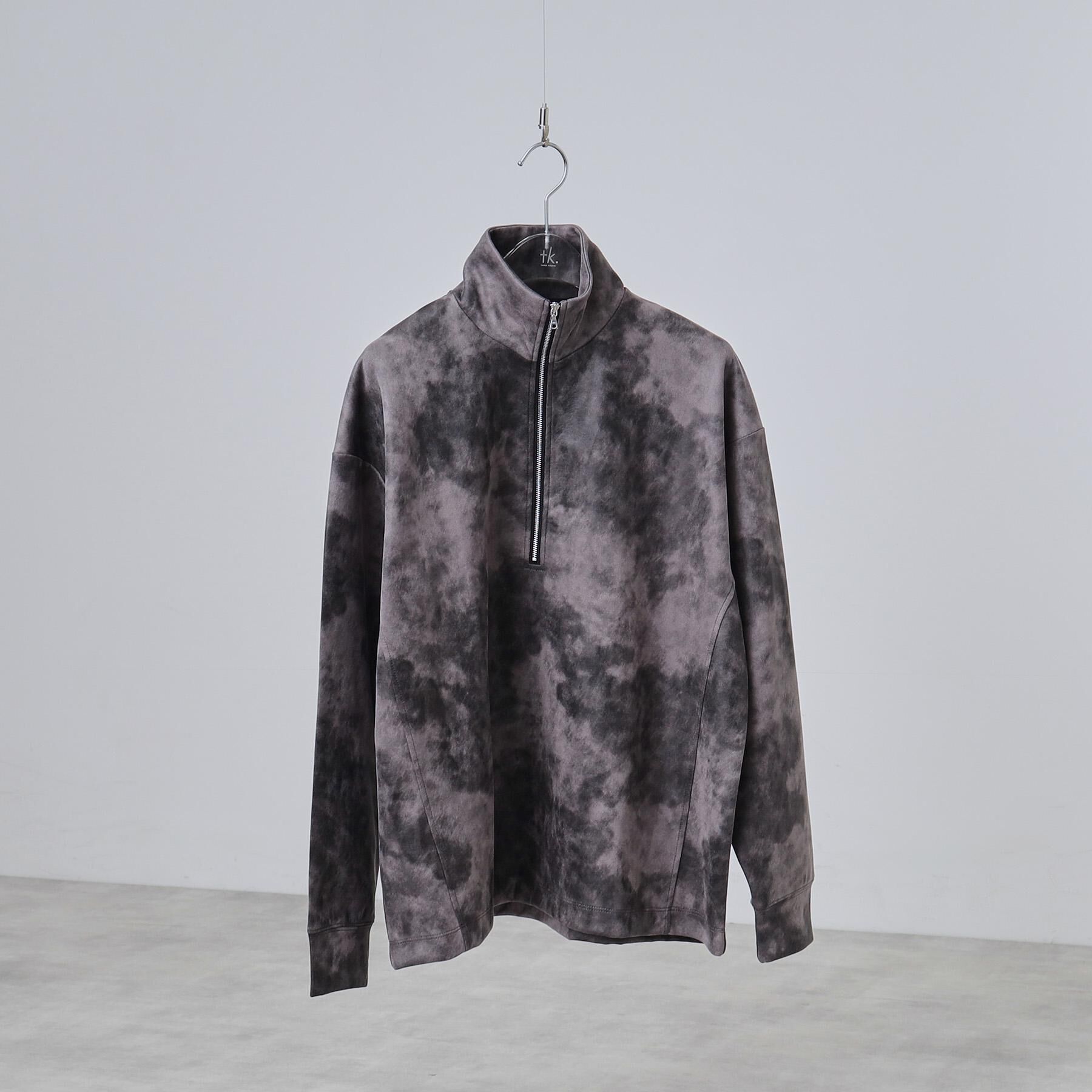 tk.TAKEO KIKUCHI「ヴィンテージライクプリント ハーフジッププルオーバー」|Tシャツ・カットソー|