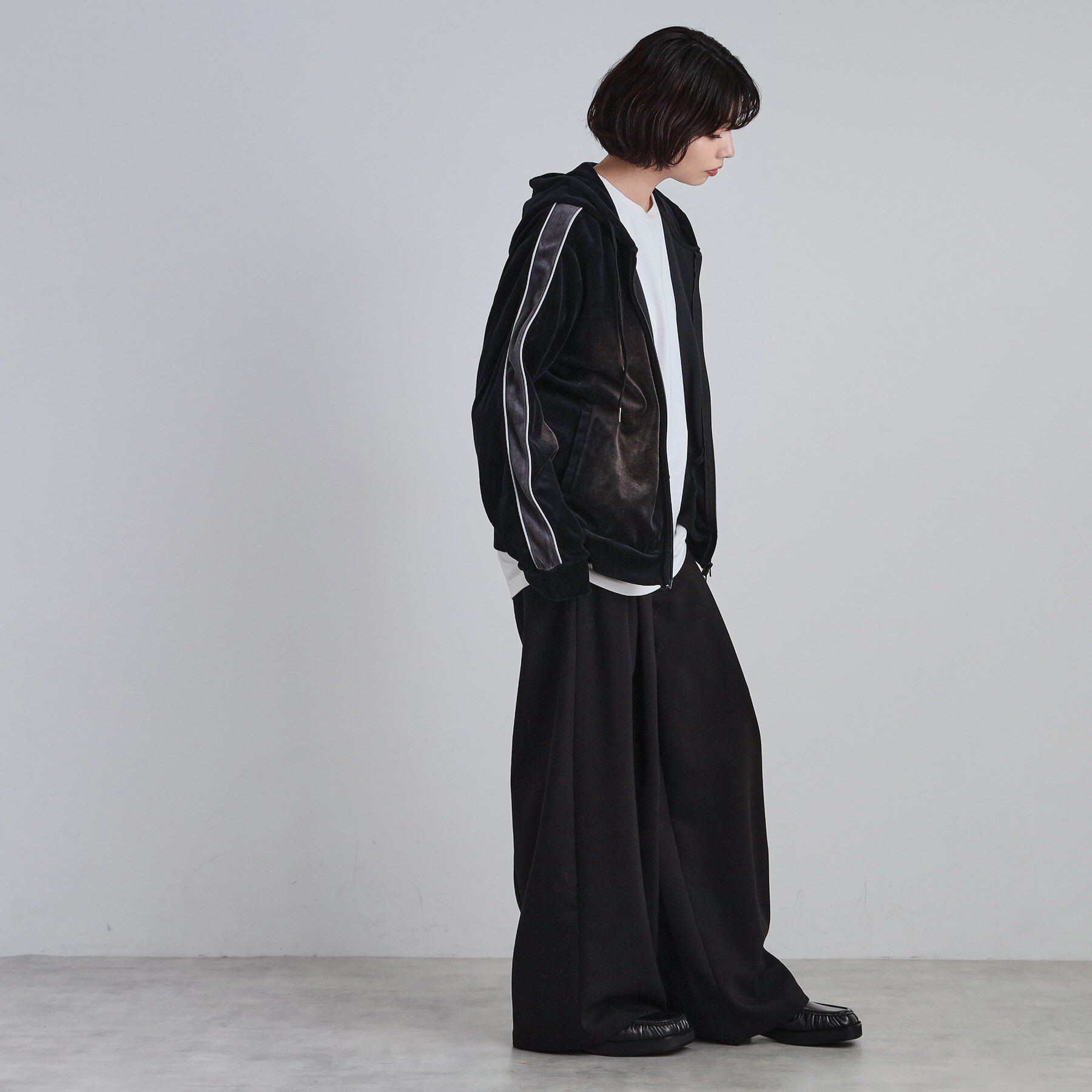 tk.TAKEO KIKUCHI「ヴィンテージライクベロアジップパーカー」|パーカー|