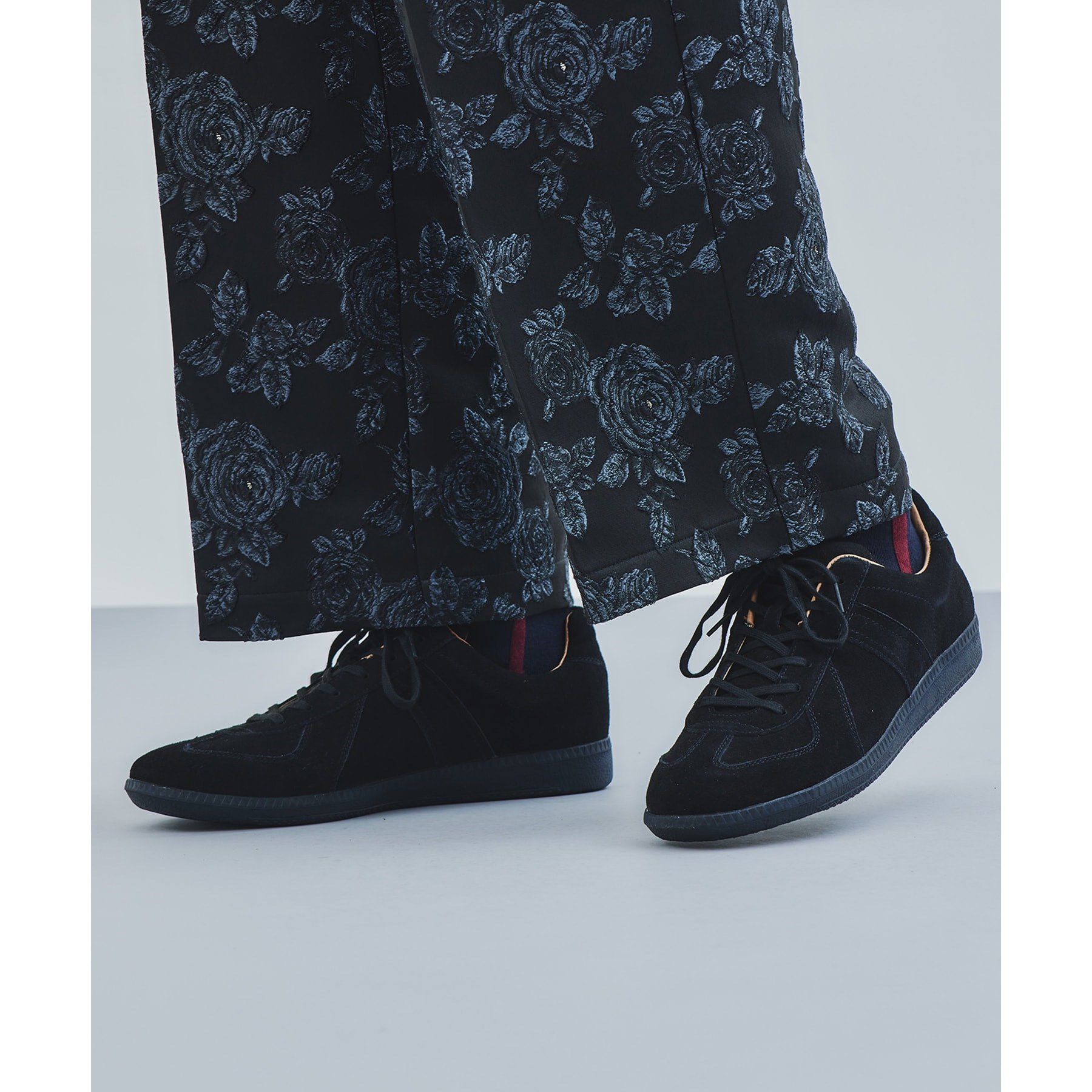 tk.TAKEO KIKUCHI「GERMAN TRAINER 別注レザースニーカー」|スニーカー|ブラック(119)