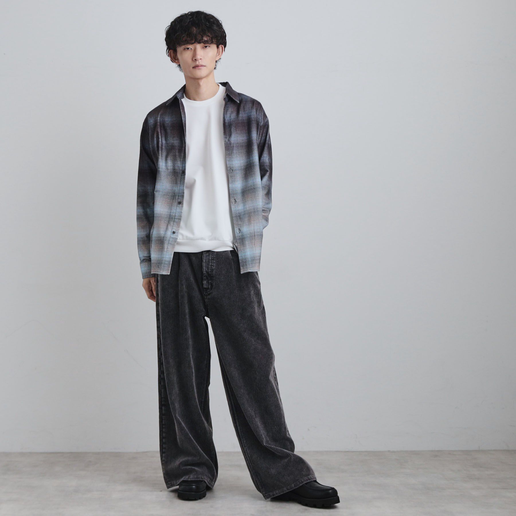 tk.TAKEO KIKUCHI「グラデーションプリントネルシャツ」|シャツ・ブラウス|