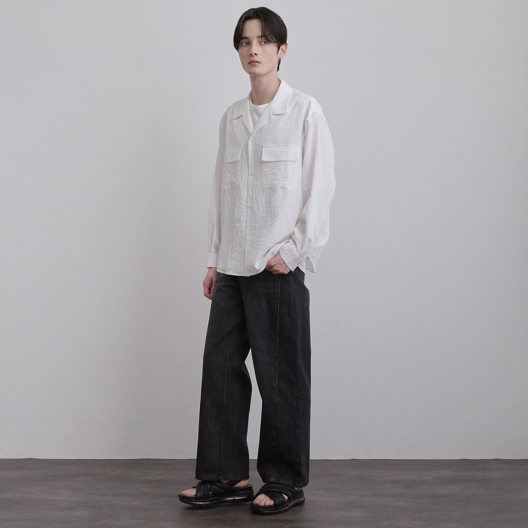 tk.TAKEO KIKUCHI「【4cmUP】クリアソールアソートサンダル」|サンダル|