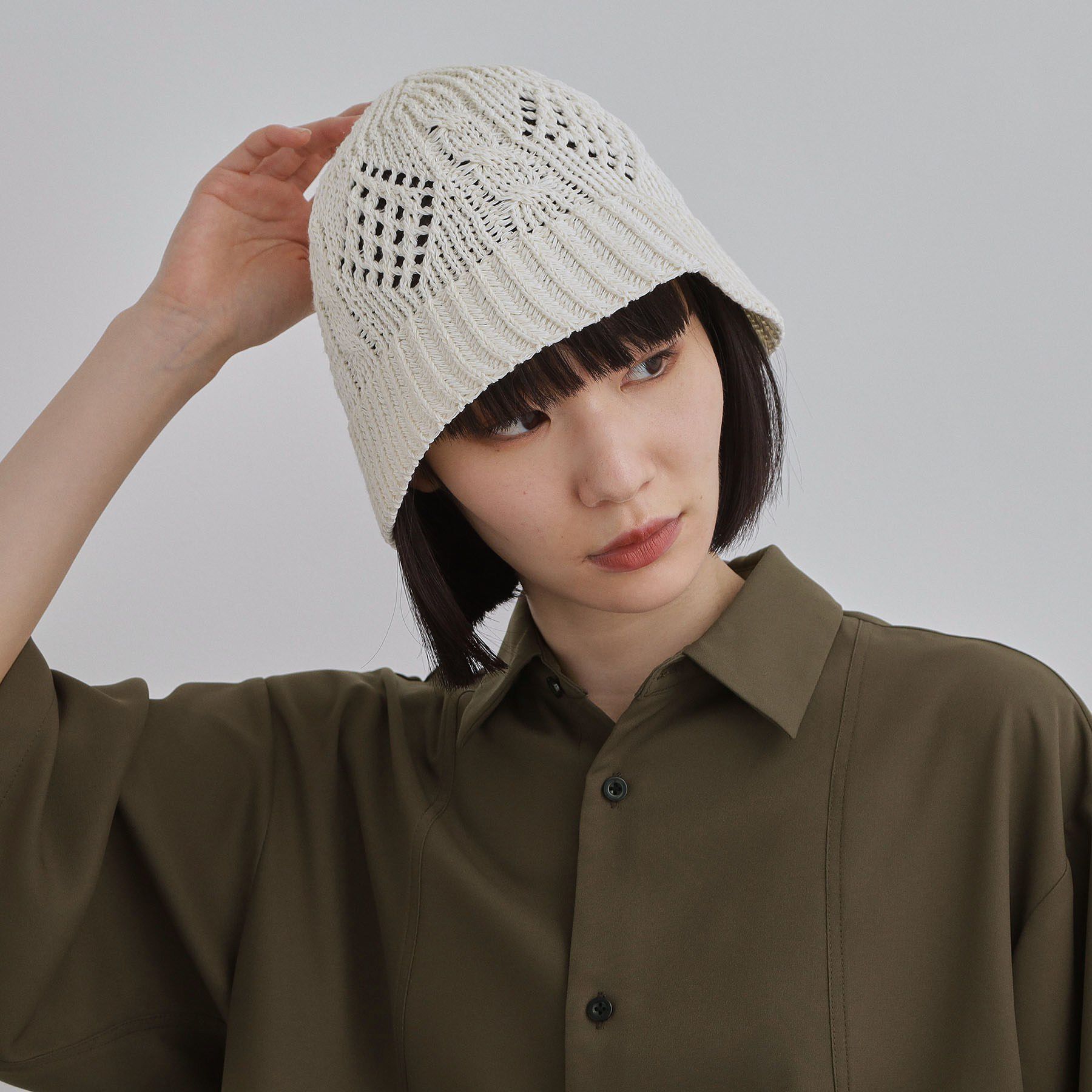 tk.TAKEO KIKUCHI「オープンワークバケットハット」|ハット|