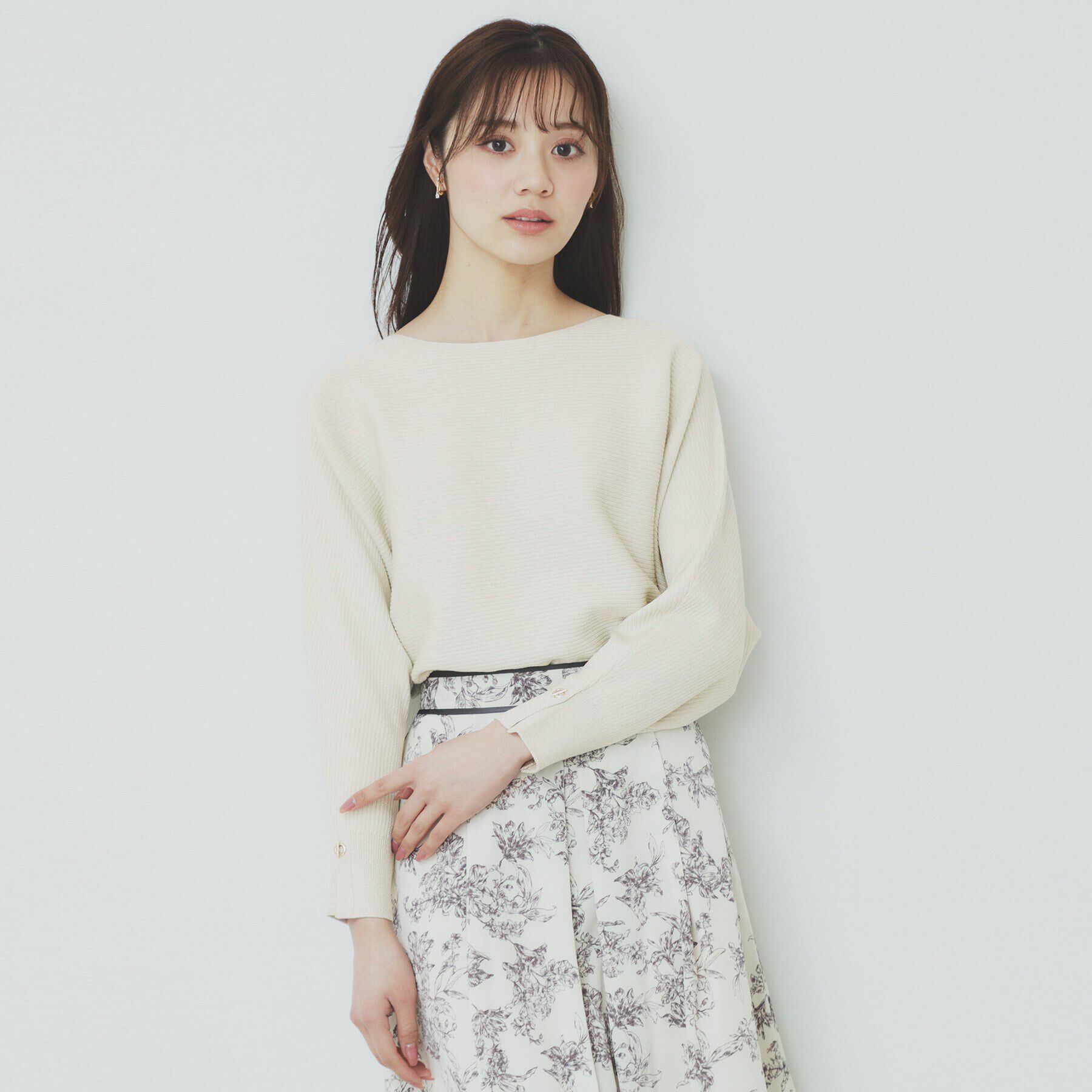 index「《5color》ドルマンリブニット【洗濯機洗い可/抗ピル】」|ニット・セーター|