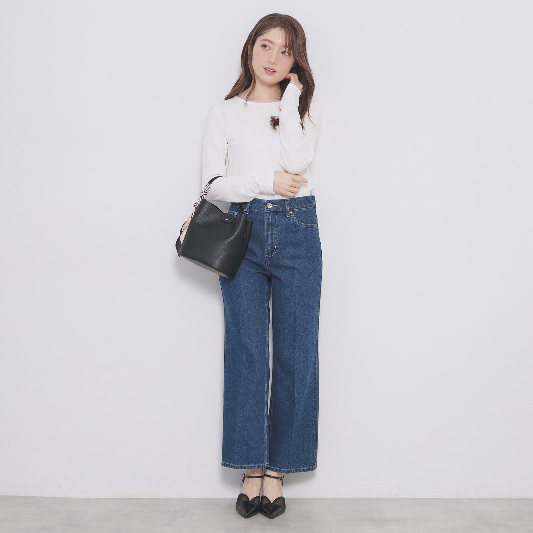 index「《丈が選べる》ストレートデニムパンツ【洗濯機洗い可】」|その他|