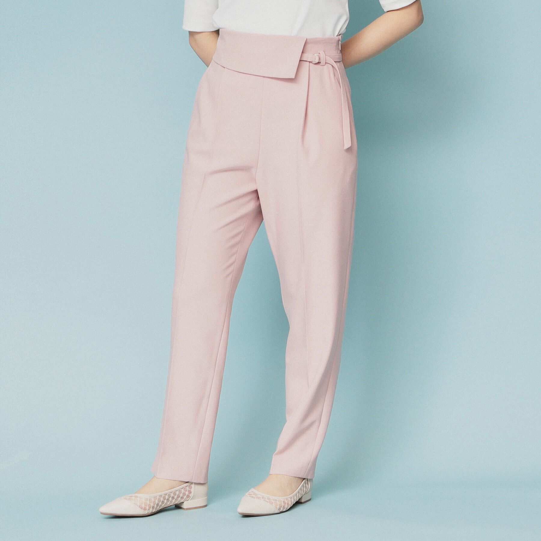 index「ウエスト折り返しテーパードパンツ【洗濯機洗い可/防シワ】」|その他|