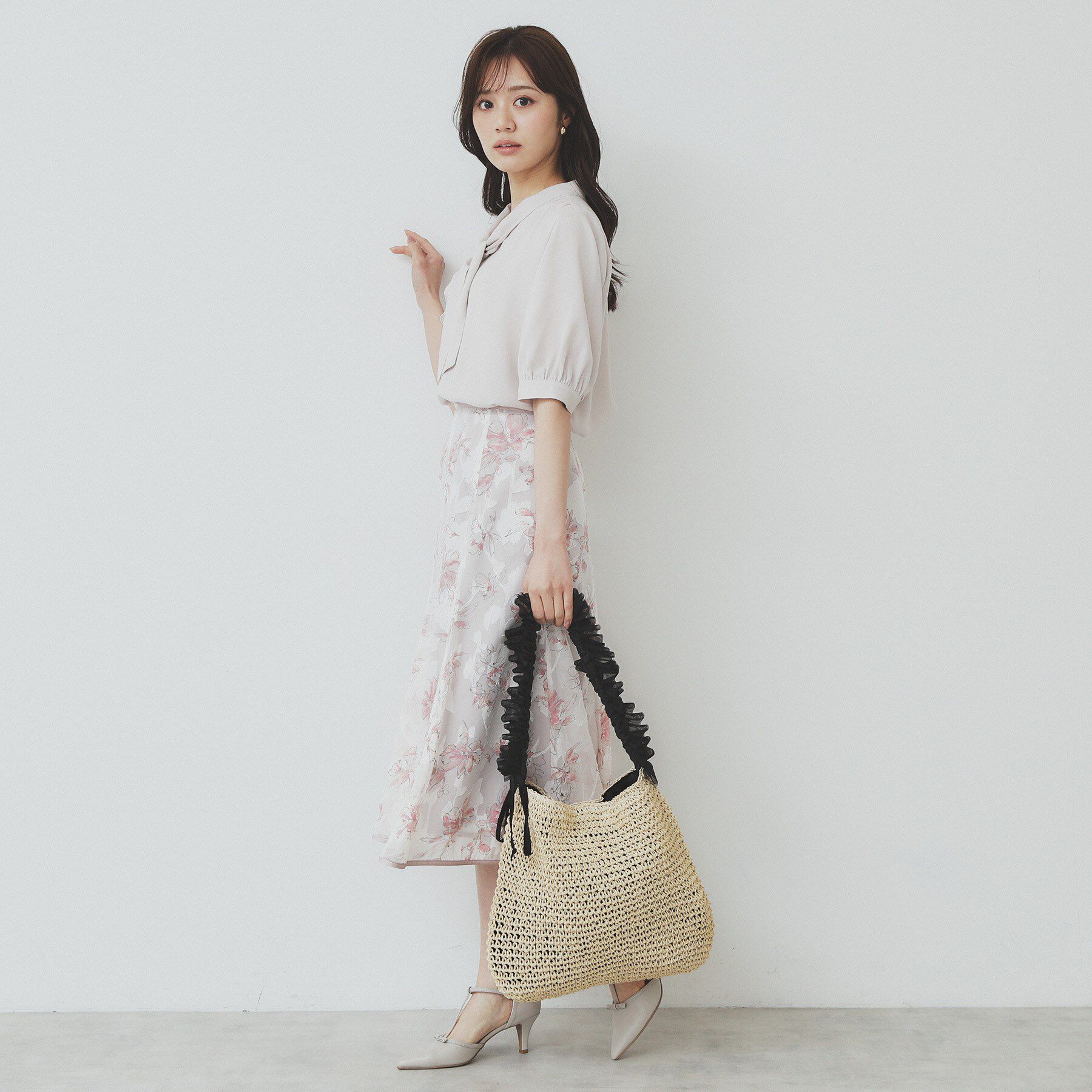 index「雑材ワンショルダーフリルA4トート」|トートバッグ|