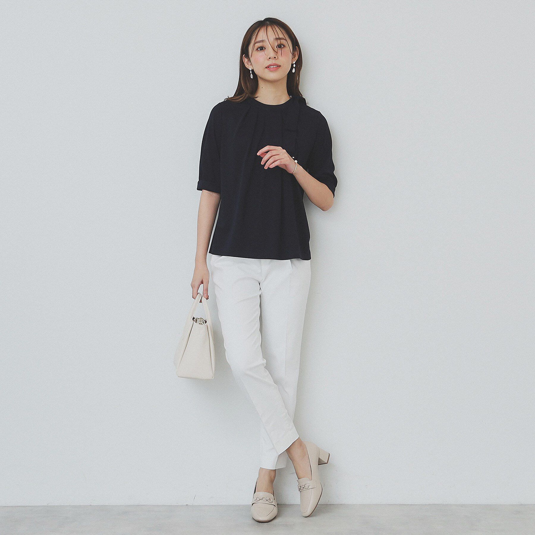 index「サイドリボンデザイントップス【UV/接触冷感/吸水速乾/洗濯機洗い可】」|シャツ・ブラウス|