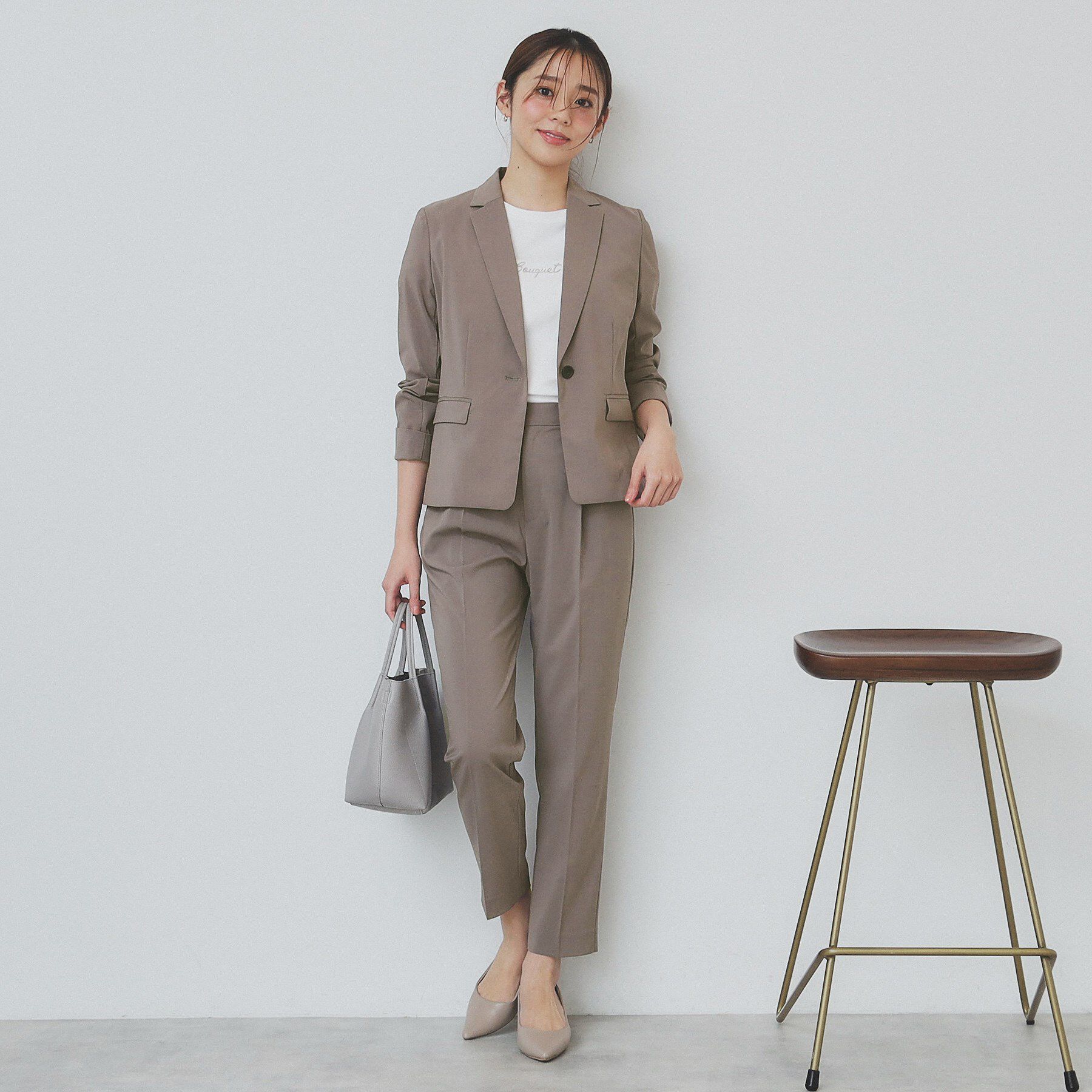 index「ストレッチテーパードパンツ/セットアップ対応【洗濯機洗い可/抗ピル/接触冷感】」|その他|