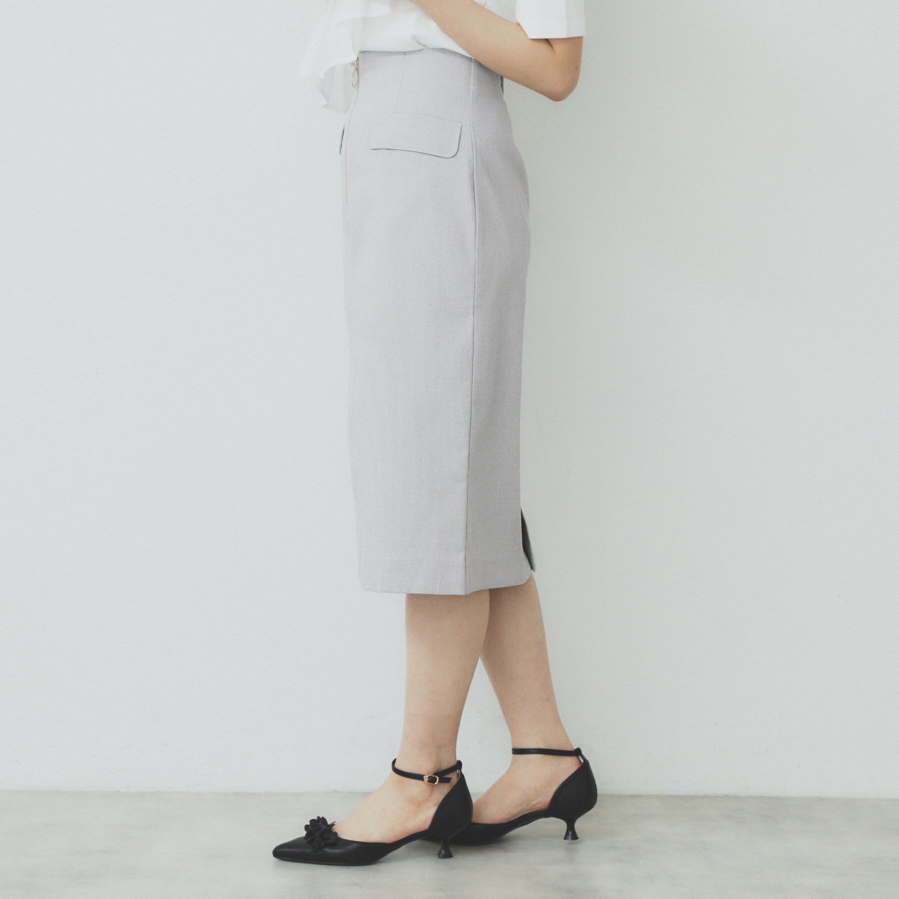 index「ジップタイトスカート【洗濯機洗い可/イージーアイロン】」|スカート|