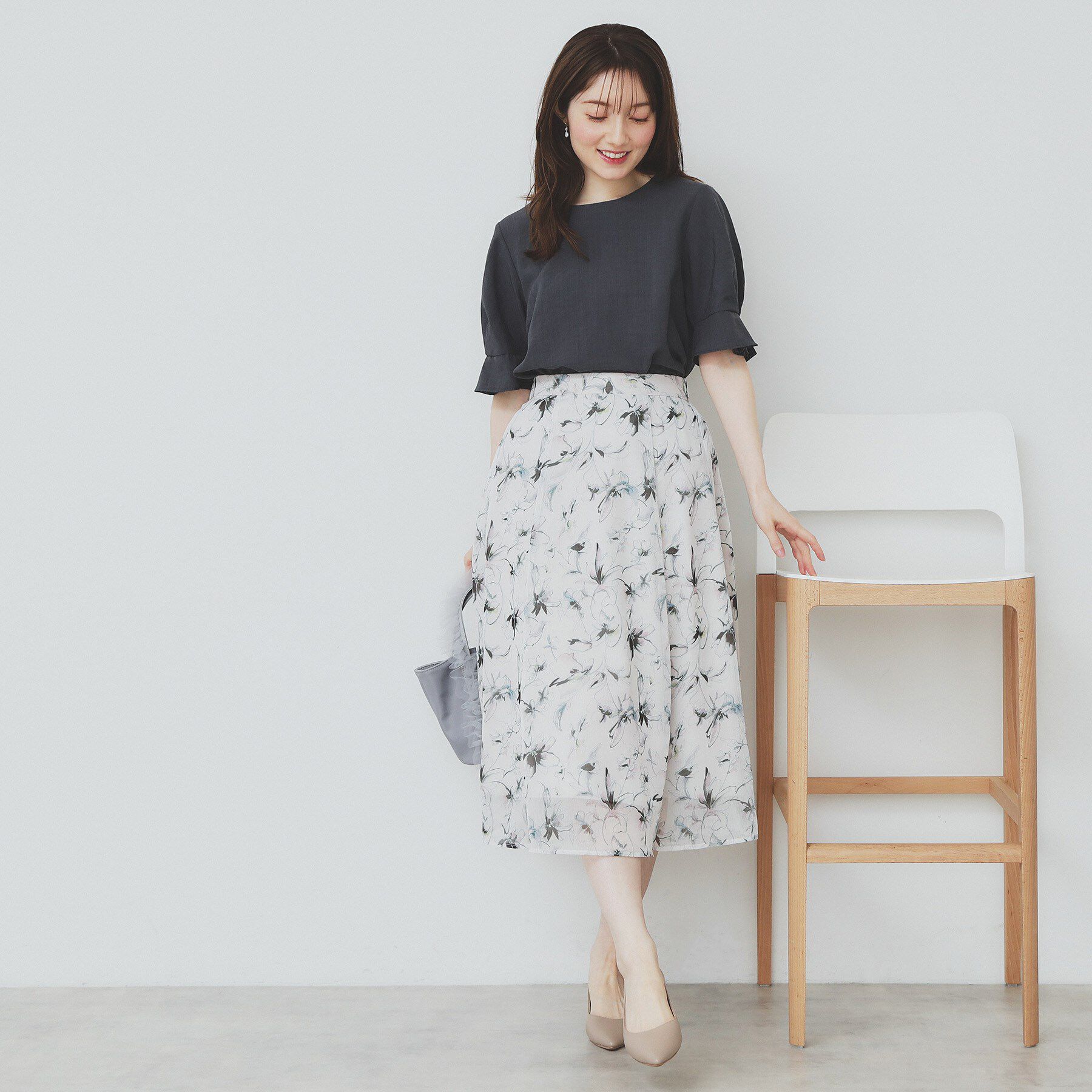 index「《8色展開/XS-LLサイズ》タックパフスリーブブラウス【洗濯機洗い可/吸水速乾/防シワ/抗ピル】」|シャツ・ブラウス|