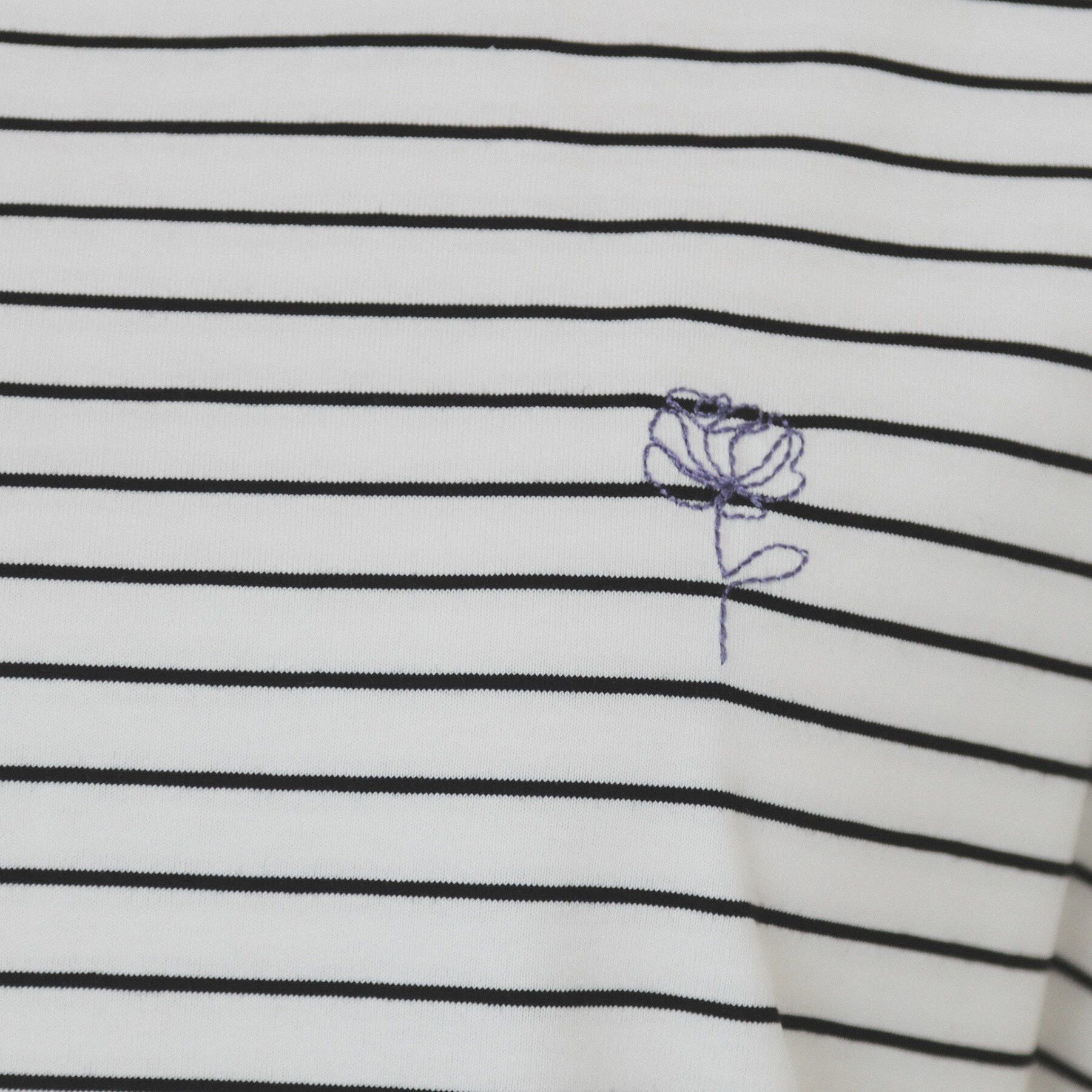 index「《6色展開/S-3Lサイズ》フラワー刺繍Tシャツ【汗ジミ防止/吸水速乾/接触冷感/UVケア/洗濯機洗」|Tシャツ・カットソー|