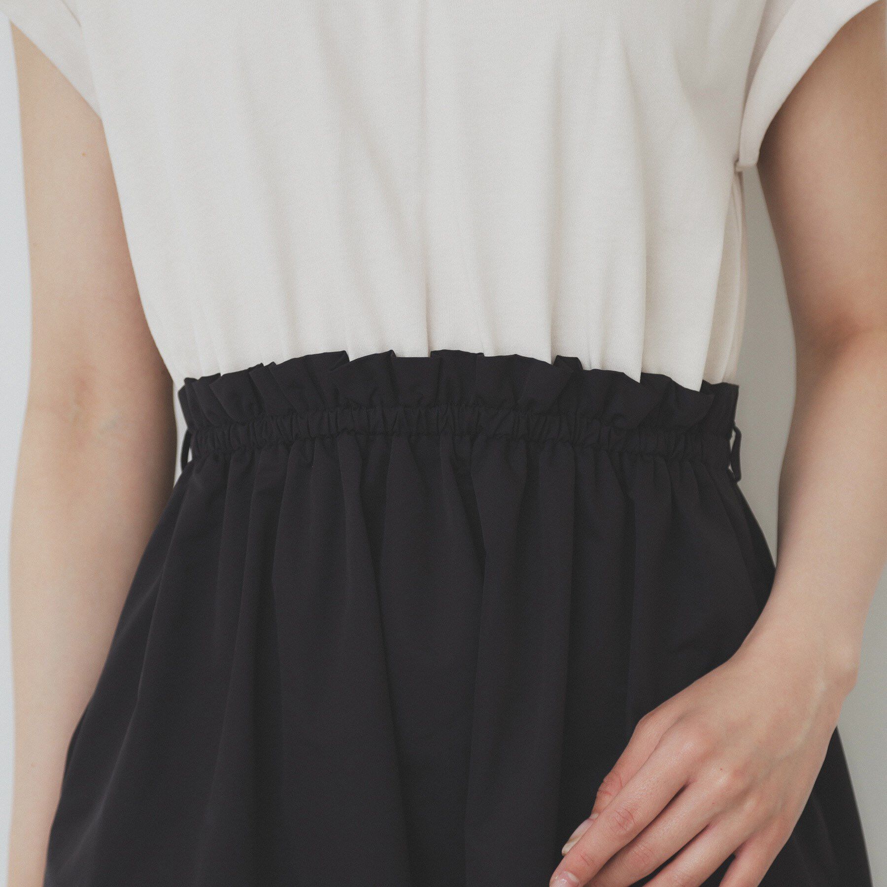 index「ドッキングフレアワンピース【洗濯機洗い可】」|ワンピース|