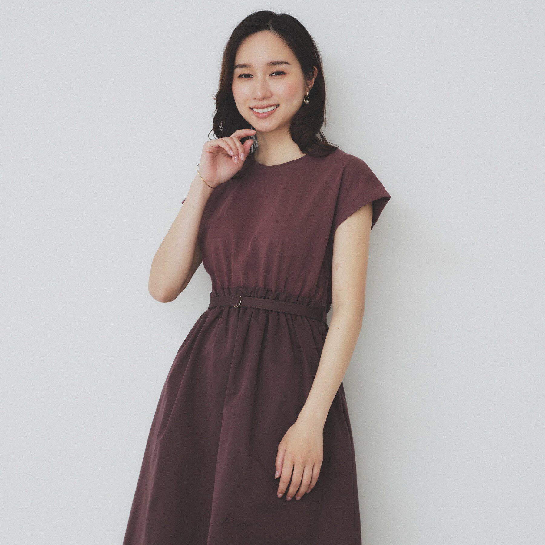 index「ドッキングフレアワンピース【洗濯機洗い可】」|ワンピース|