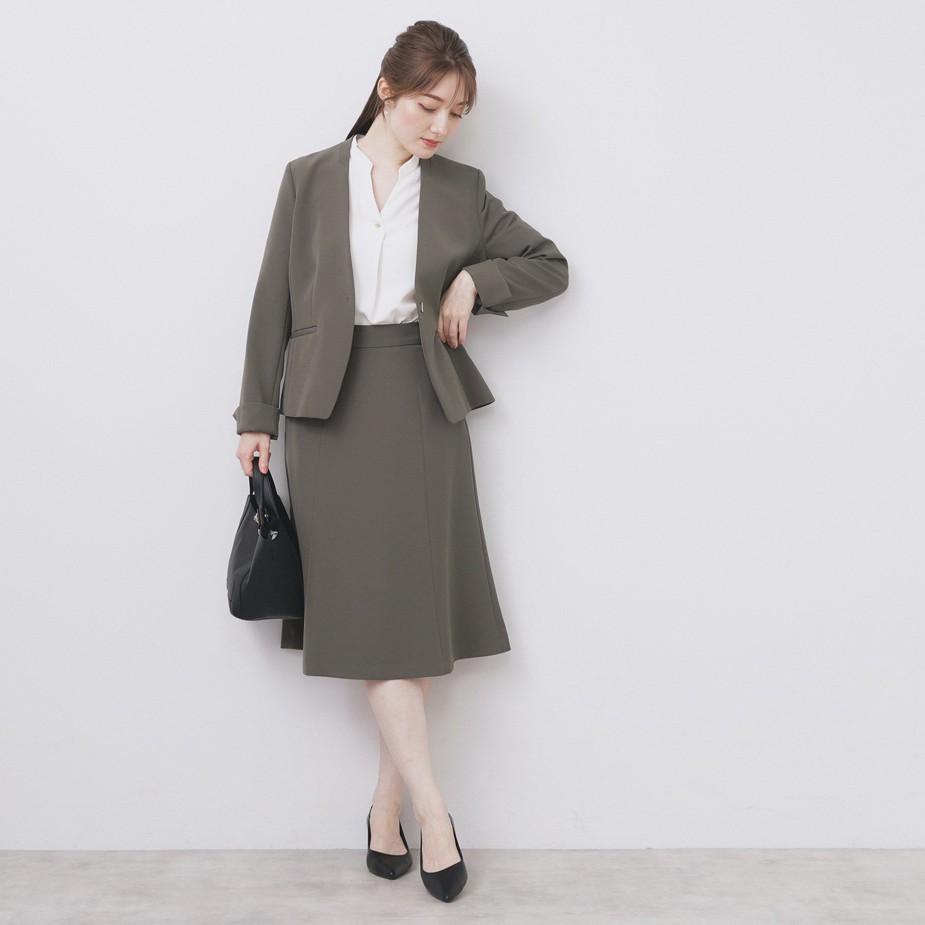 index「ストレッチフレアスカート/セットアップ対応【洗濯機洗い可/イージーアイロン/防シワ】」|スカート|