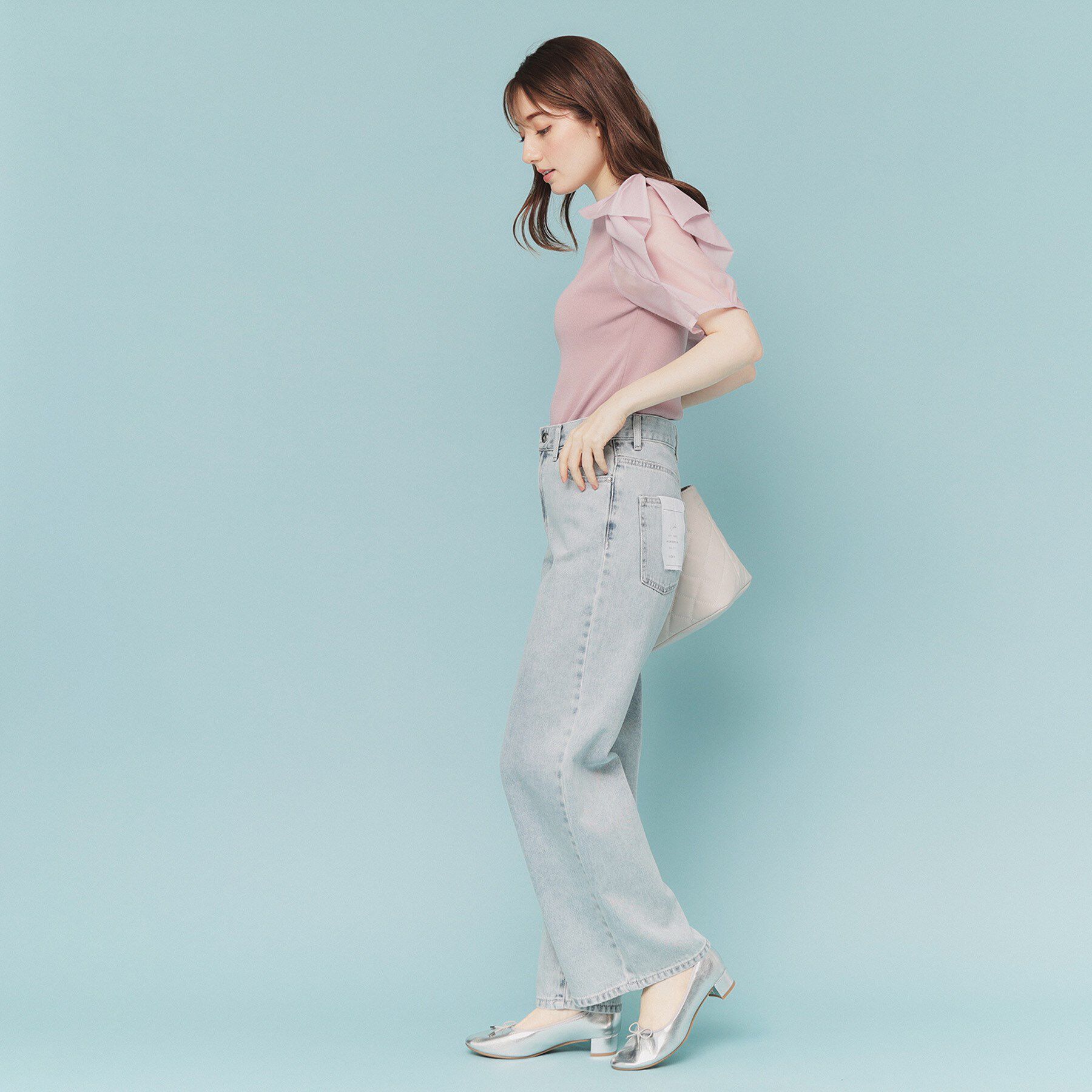 index「《丈が選べる》デニムバギーパンツ【洗濯機洗い可】」|デニム|