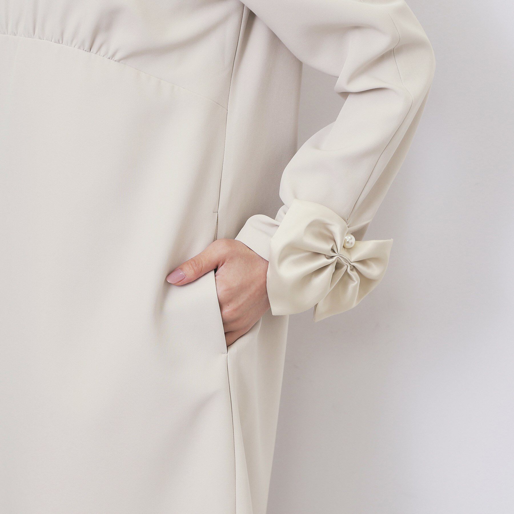 index「ダブルクロスリボンスリーブワンピース【洗濯機OK】」|ワンピース|