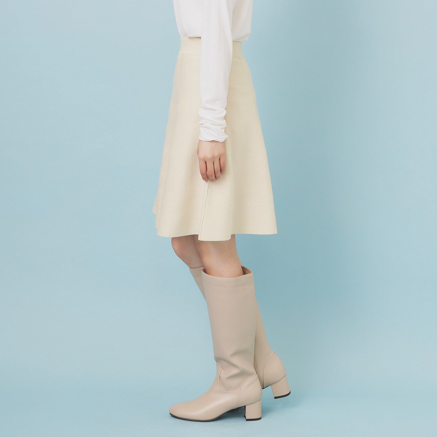 index「フレアミニニットスカート【洗濯機OK】」|スカート|