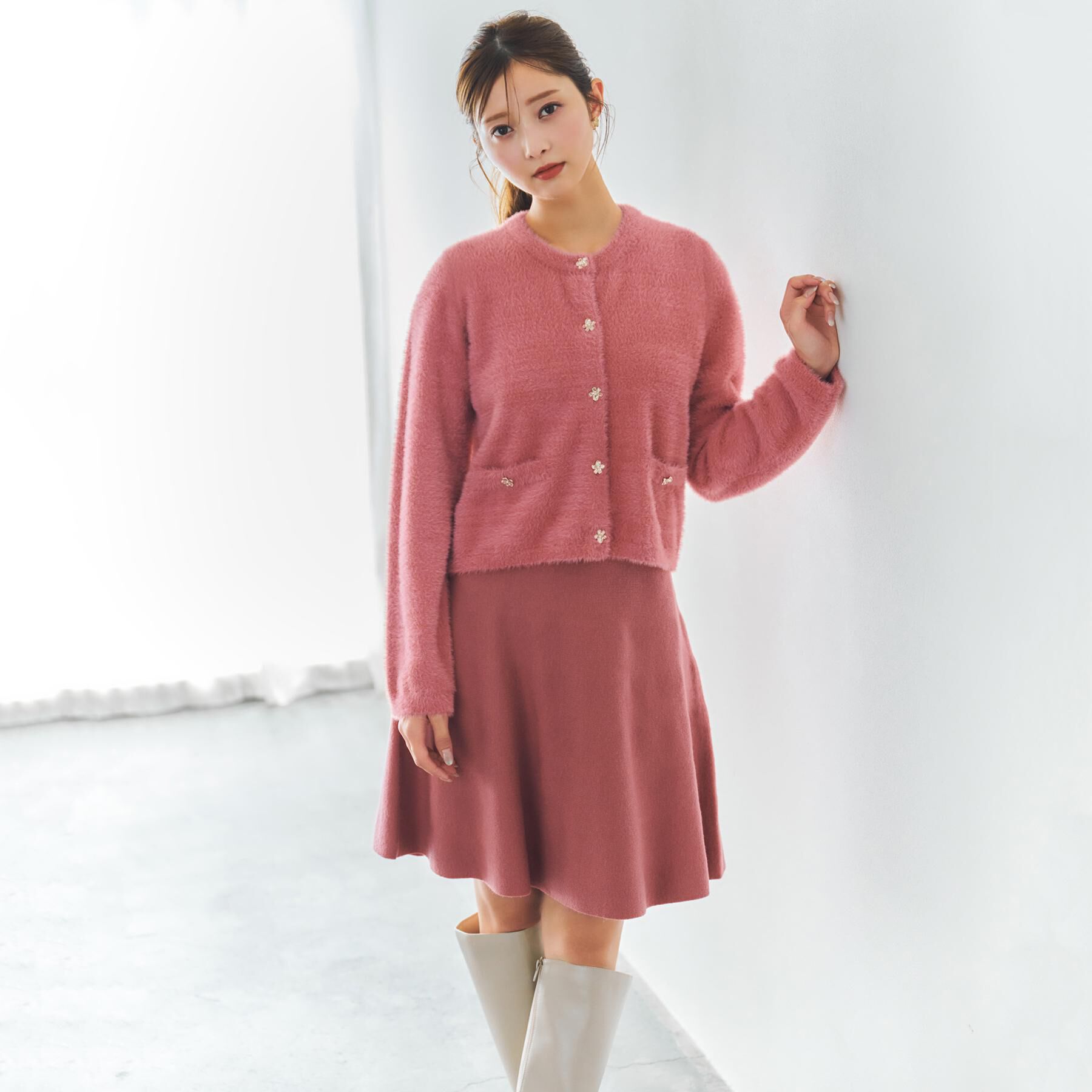 index「フレアミニニットスカート【洗濯機OK】」|スカート|