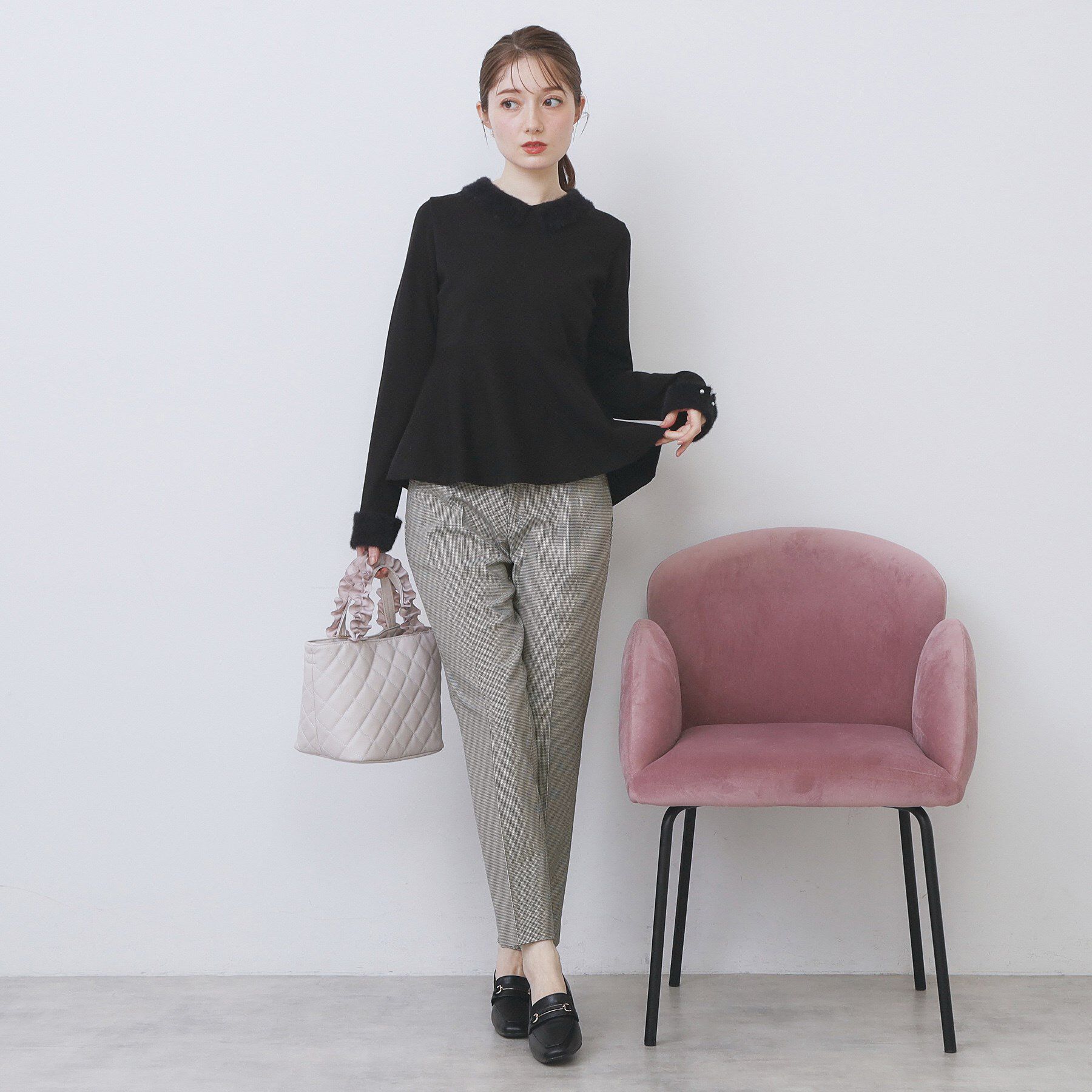 index「ウォームストレッチテーパードパンツ【洗濯機OK/防シワ/吸湿発熱】《XS～3L》」|その他|