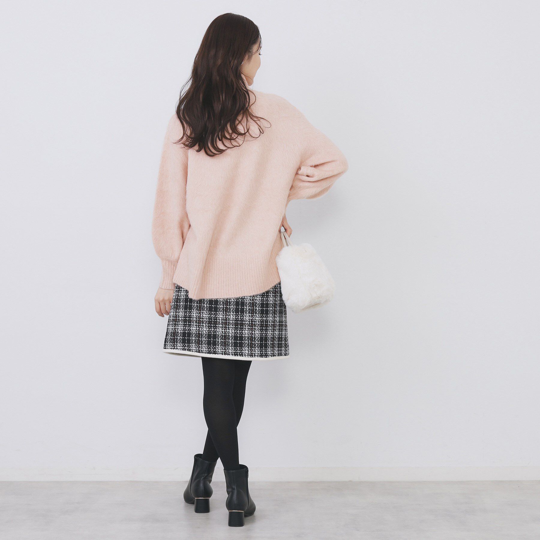 index「ハイネックパフニット【洗濯機OK】」|ニット・セーター|