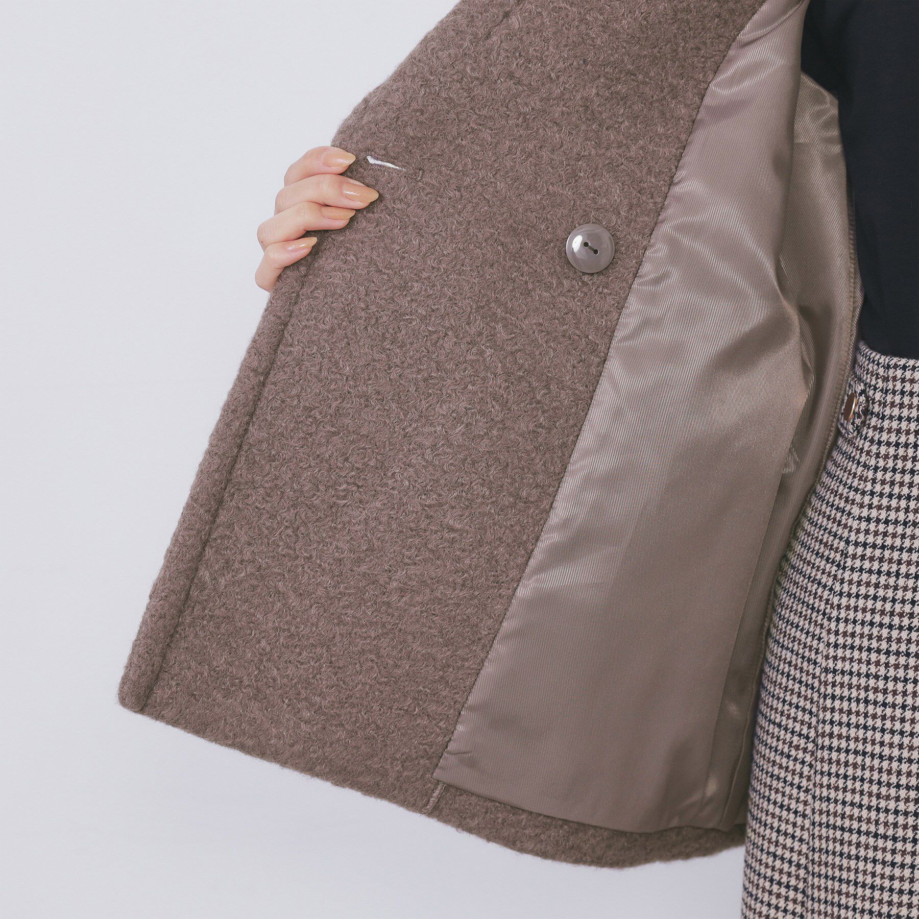 index「ブークレミドルコート【洗える】」|ピーコート|