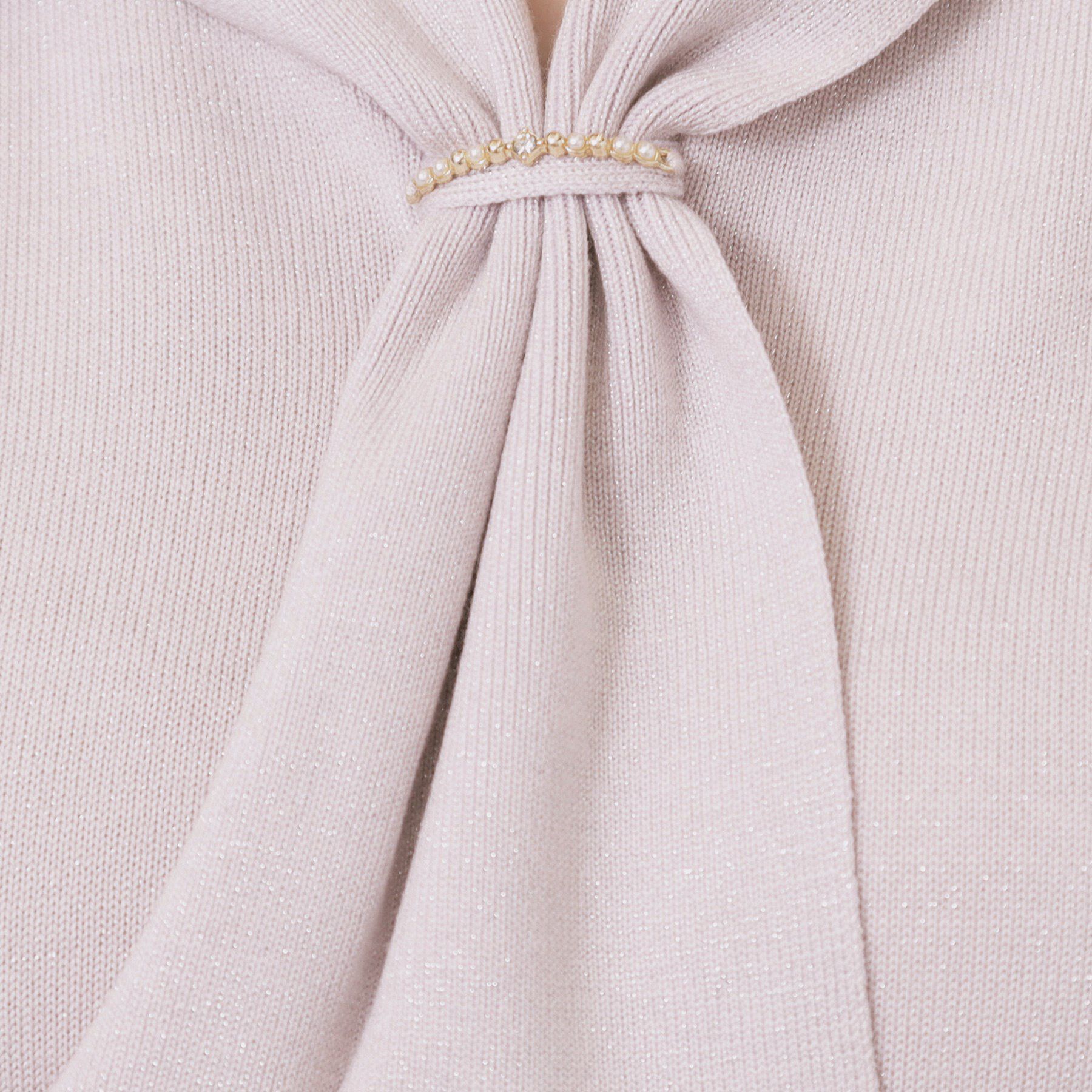 index「ゴールドパーツ付きボウタイニット【洗濯機OK】《10col/XS～LL》」|ニット・セーター|