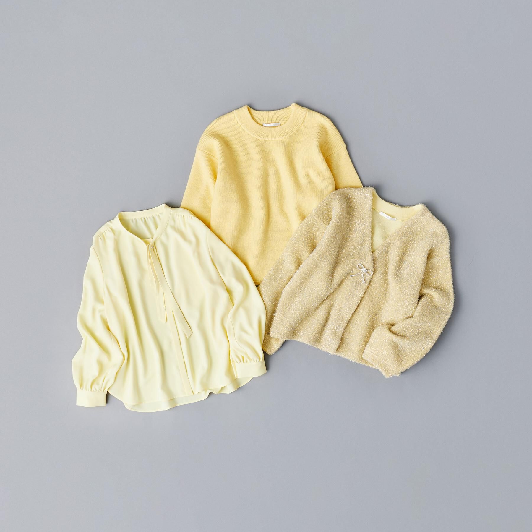 index「モックネックボクシーラメニット【洗濯機OK】《7col》」|ニット・セーター|