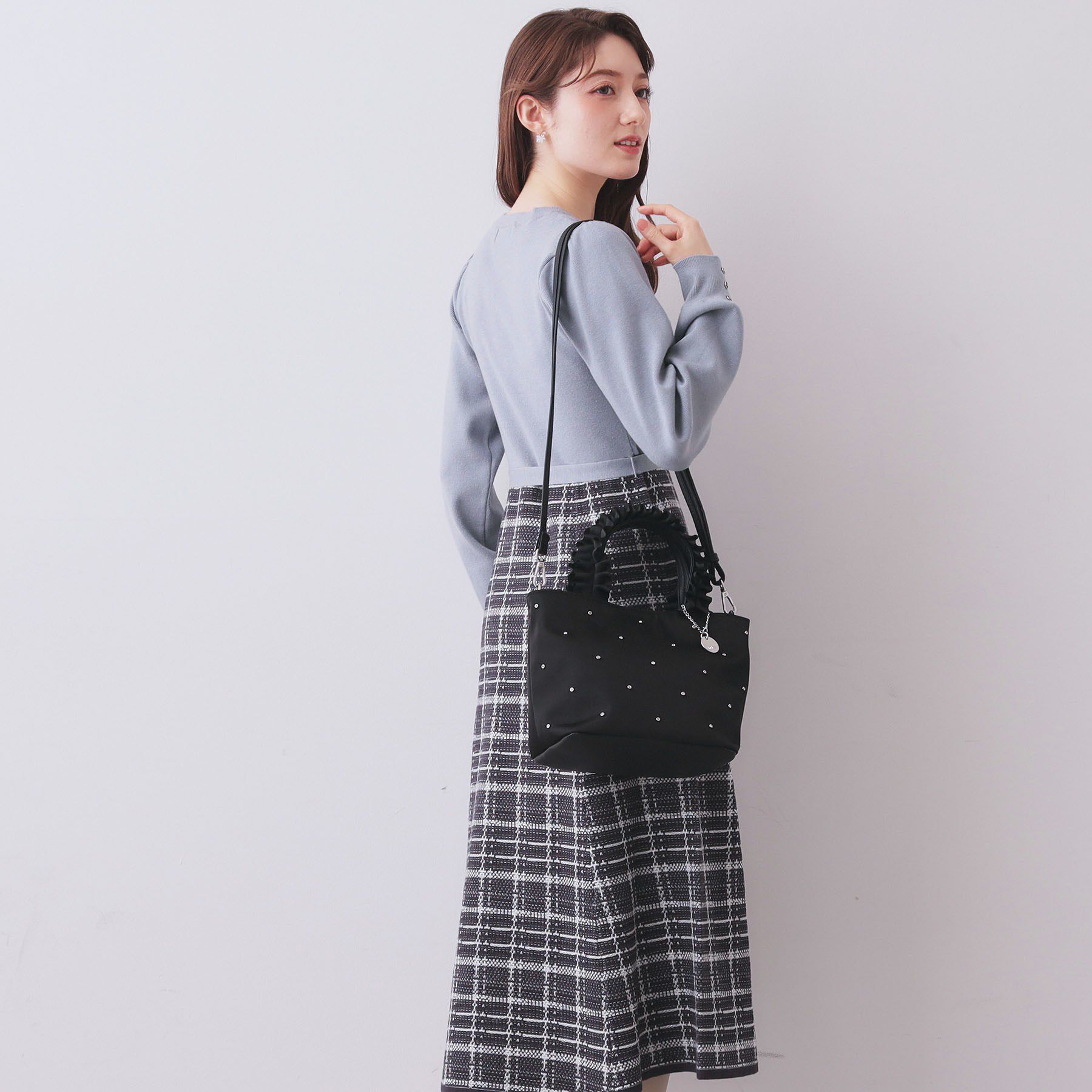 index「チェックラメジャカードニットワンピース」|ワンピース|