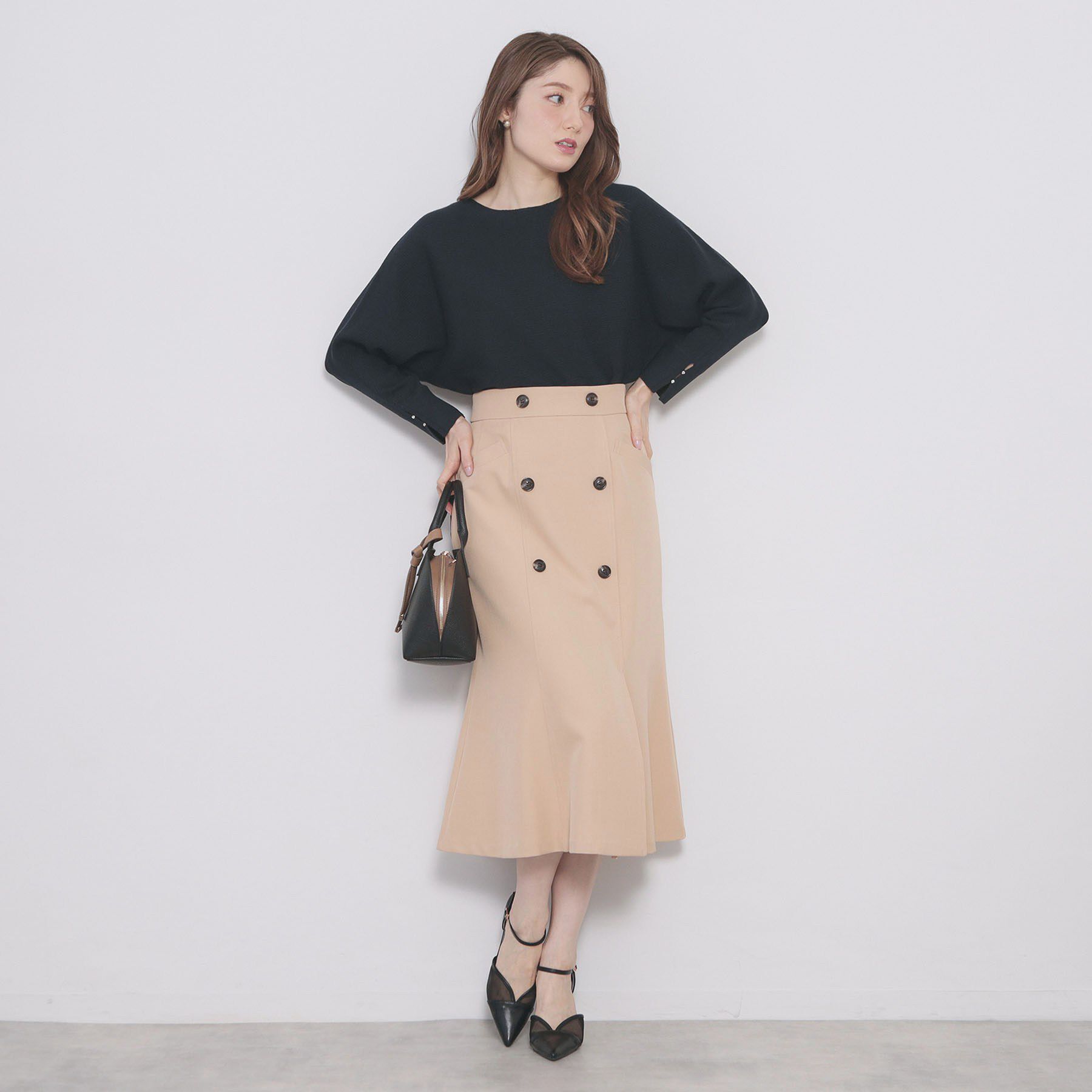 index「ドルマンリブニット【洗濯機OK/抗ピル】《5col》」|ニット・セーター|