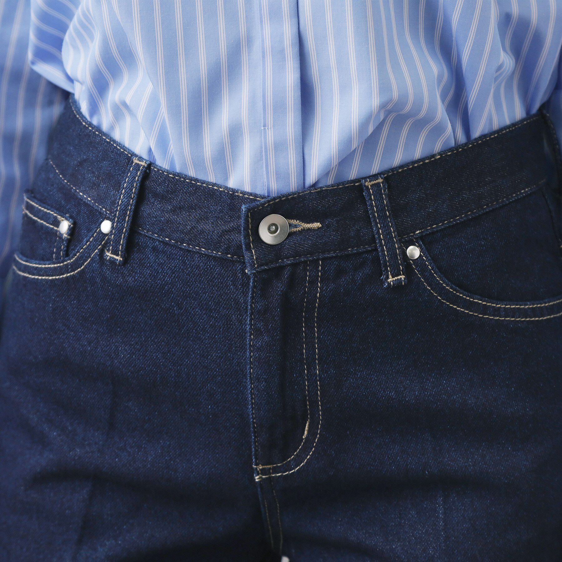 index「フレアデニムパンツ【洗濯機OK】」|デニム|