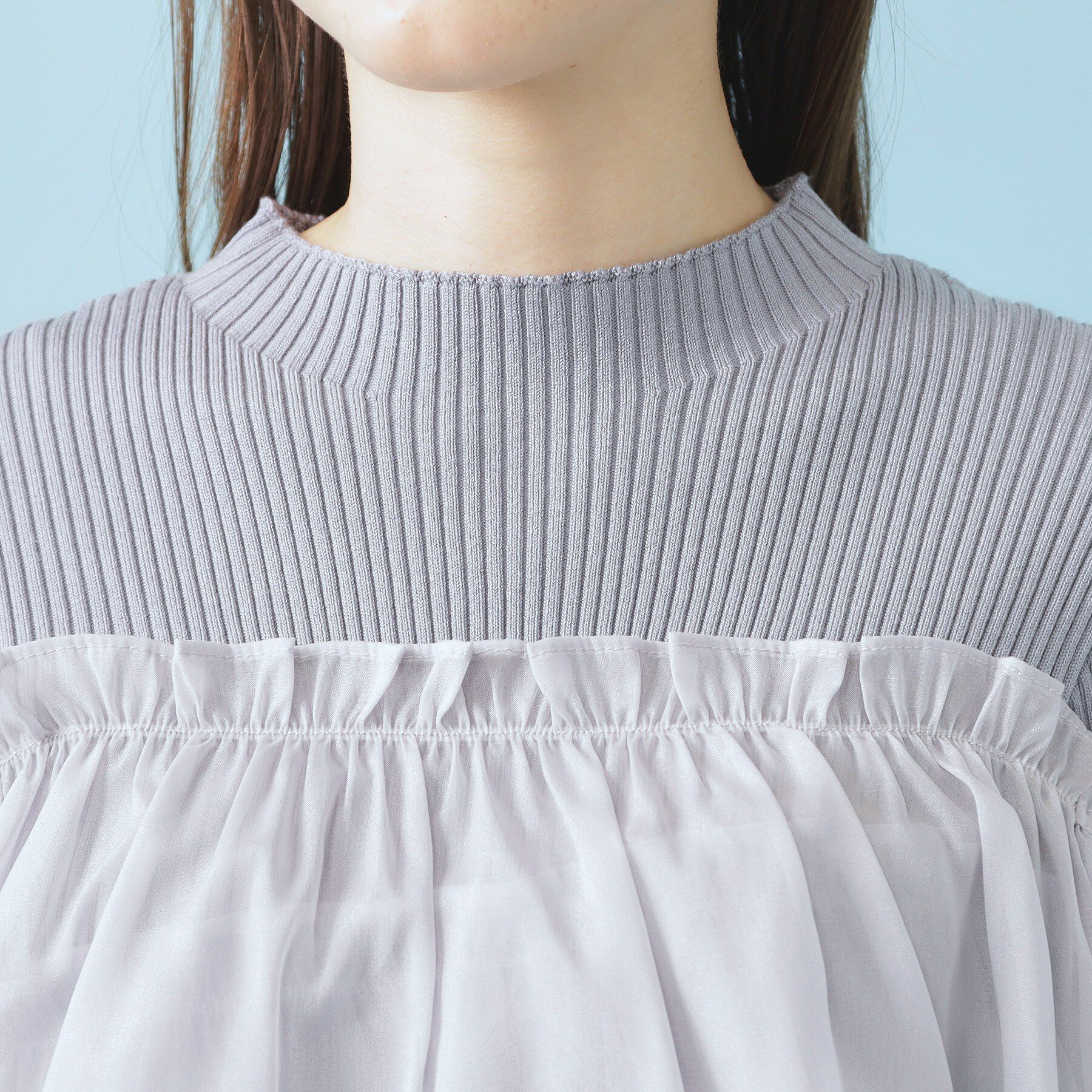 index「3wayフリルドッキングニット【洗濯機OK/抗ピル】」|ニット・セーター|