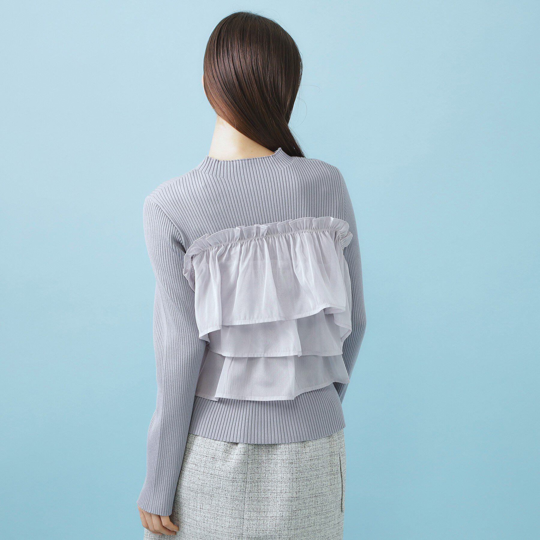 index「3wayフリルドッキングニット【洗濯機OK/抗ピル】」|ニット・セーター|