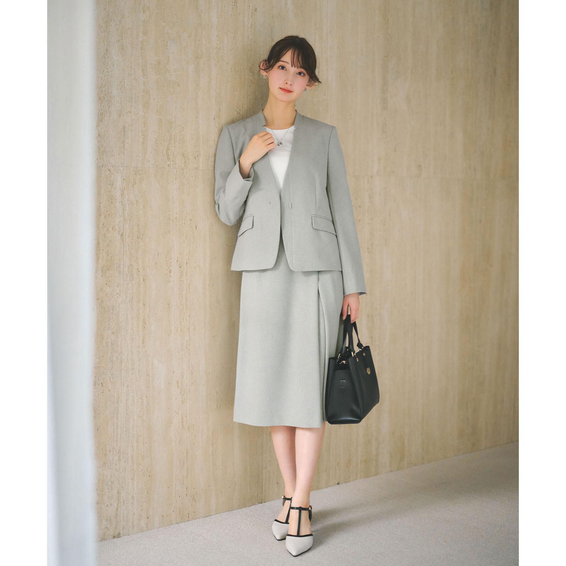 index「ノーカラージャケット/セットアップ対応可【洗える/接触冷感/吸水速乾/防シワ/ストレッチ】」|ノーカラージャケット|