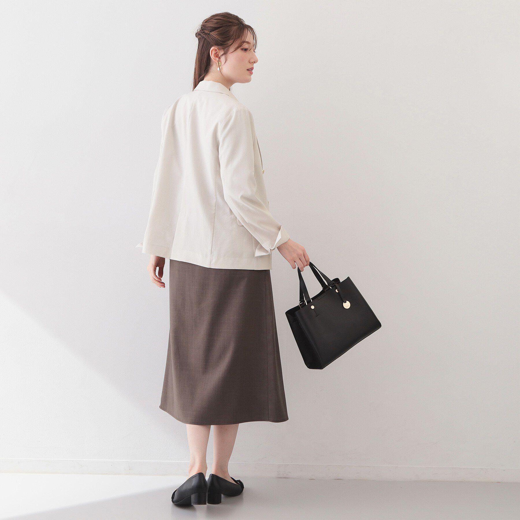 index「多機能ダブルブレストテーラードジャケット【洗濯機OK/接触冷感/吸水速乾/イージーアイロン/防シワ】」|テーラードジャケット|