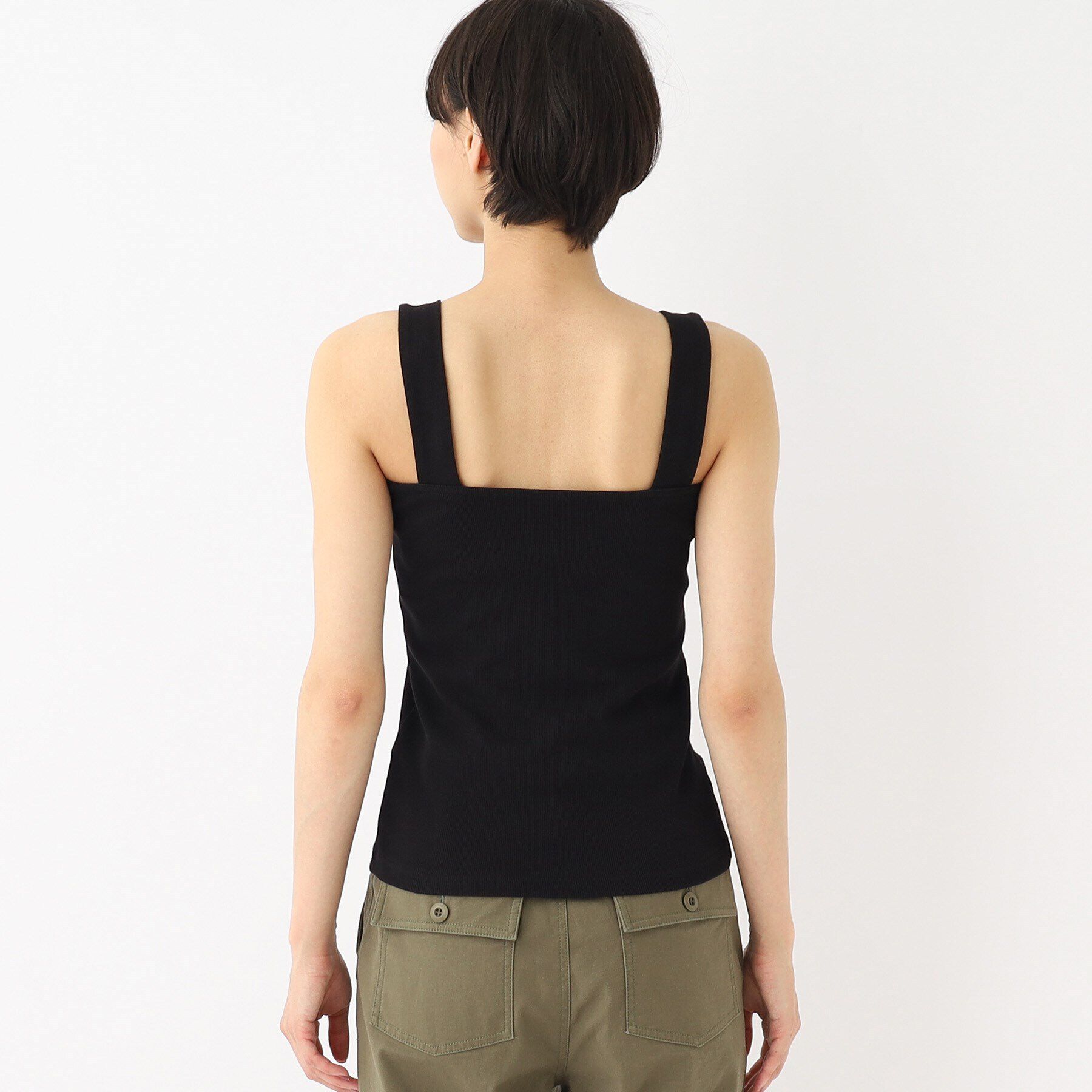 OPAQUE.CLIP「ワイドストラップキャミソール【洗濯機洗い可】」|キャミソール|