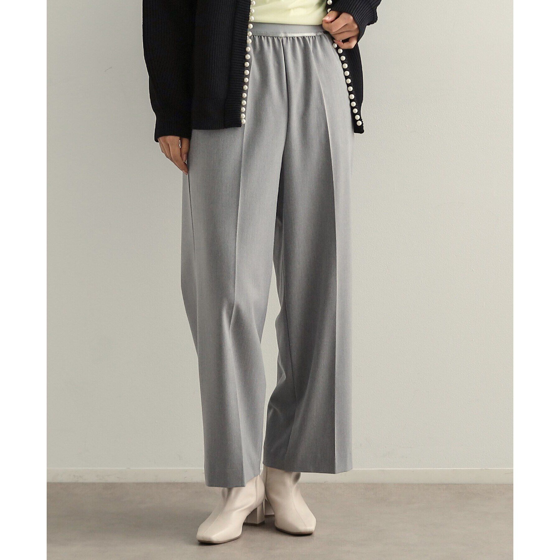 OPAQUE.CLIP「《S-LLsize》美脚ストレッチイージーワイドパンツ【洗濯機洗い可】」|その他|