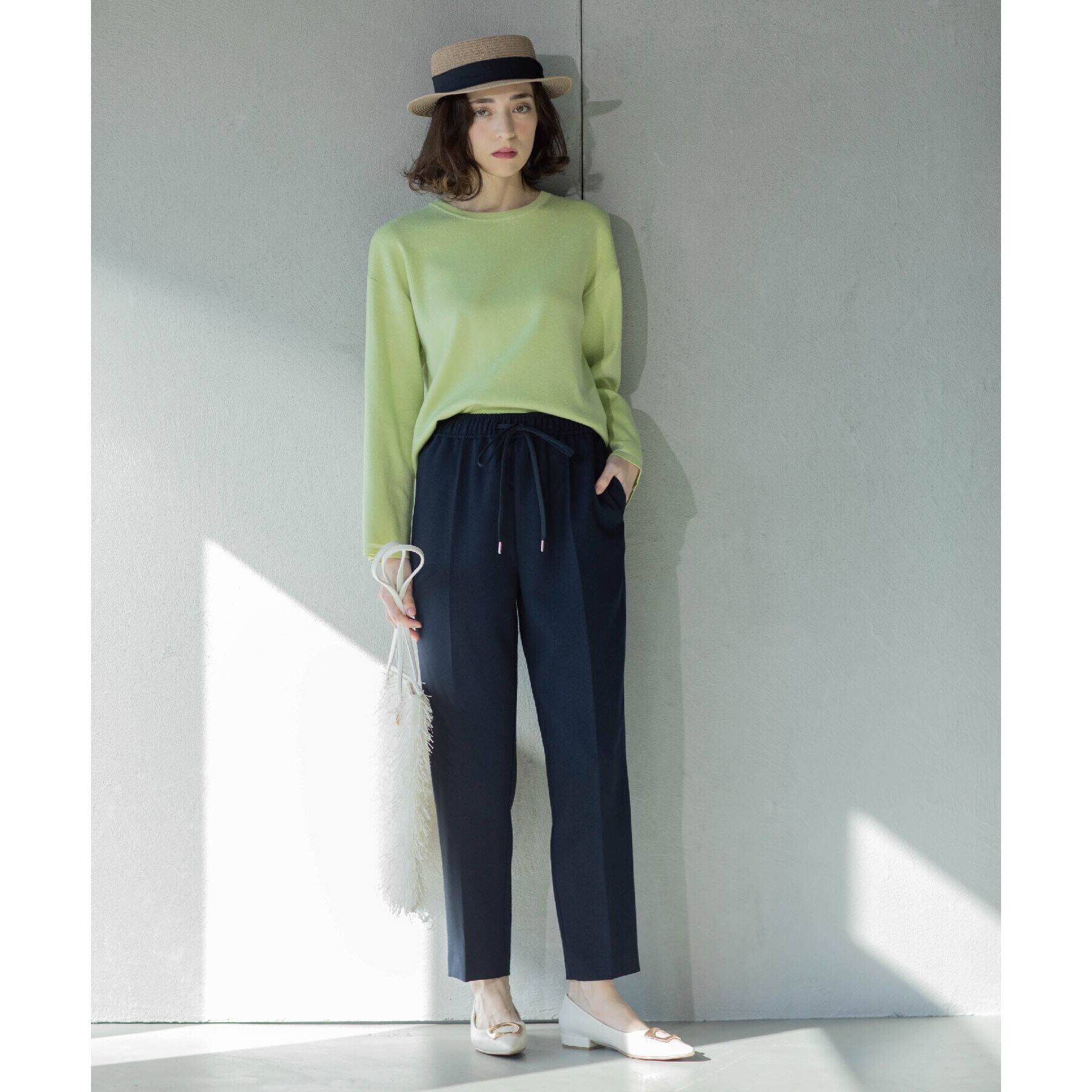 OPAQUE.CLIP「《SS-LLsize》美脚ストレッチイージーテーパードパンツ【洗濯機洗い可】」|その他|