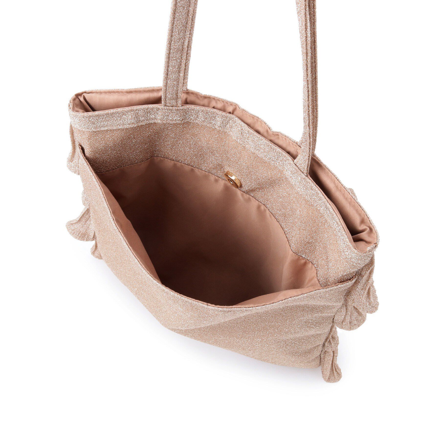 OPAQUE.CLIP「ティアードフリルラメトートバッグ」|トートバッグ|