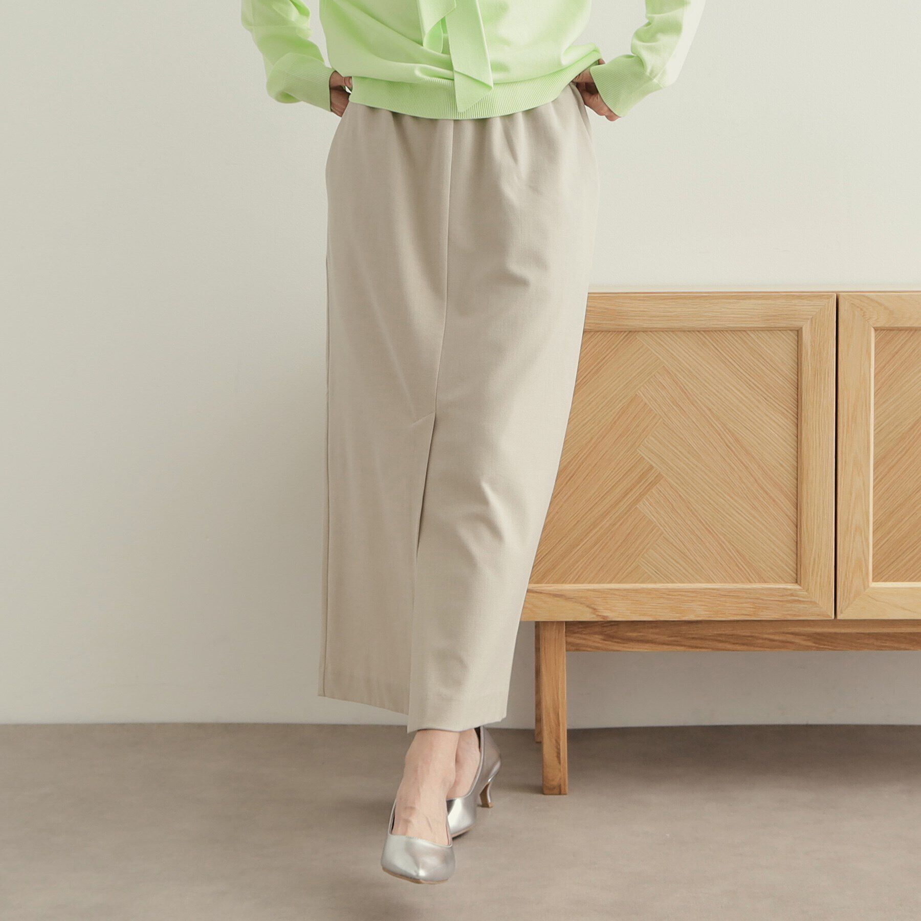 OPAQUE.CLIP「ストレッチイージーナロースカート【洗濯機洗い可】」|スカート|