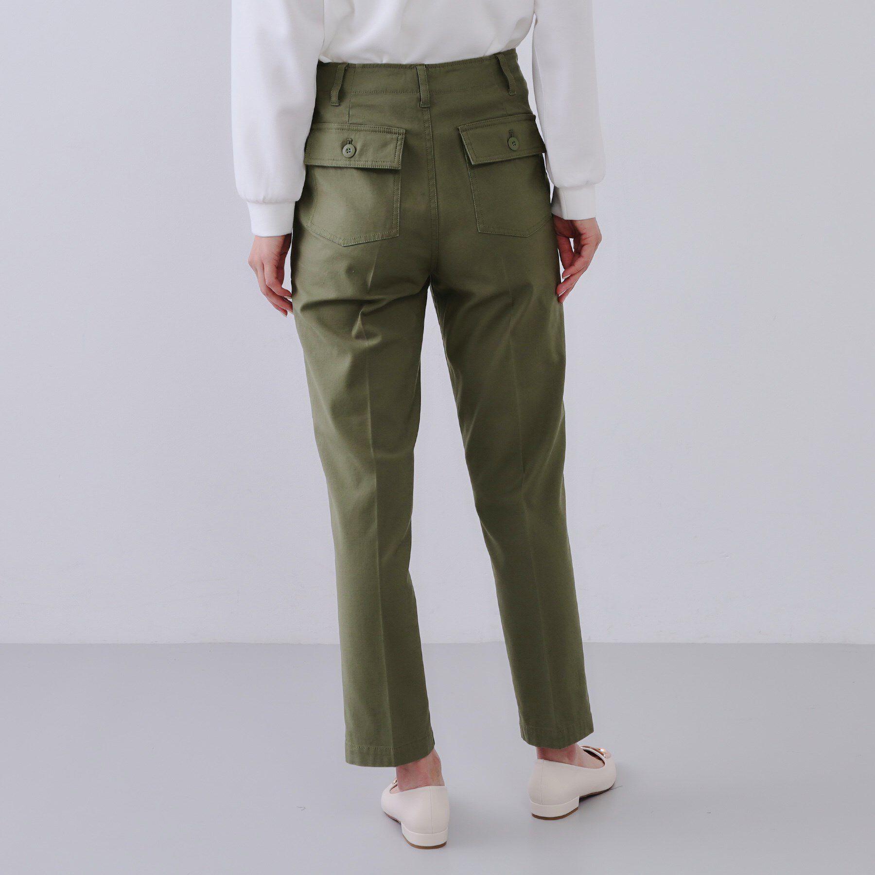 OPAQUE.CLIP「《S-LLサイズ》ストレッチベイカーパンツ【洗濯機洗い可】」|その他|