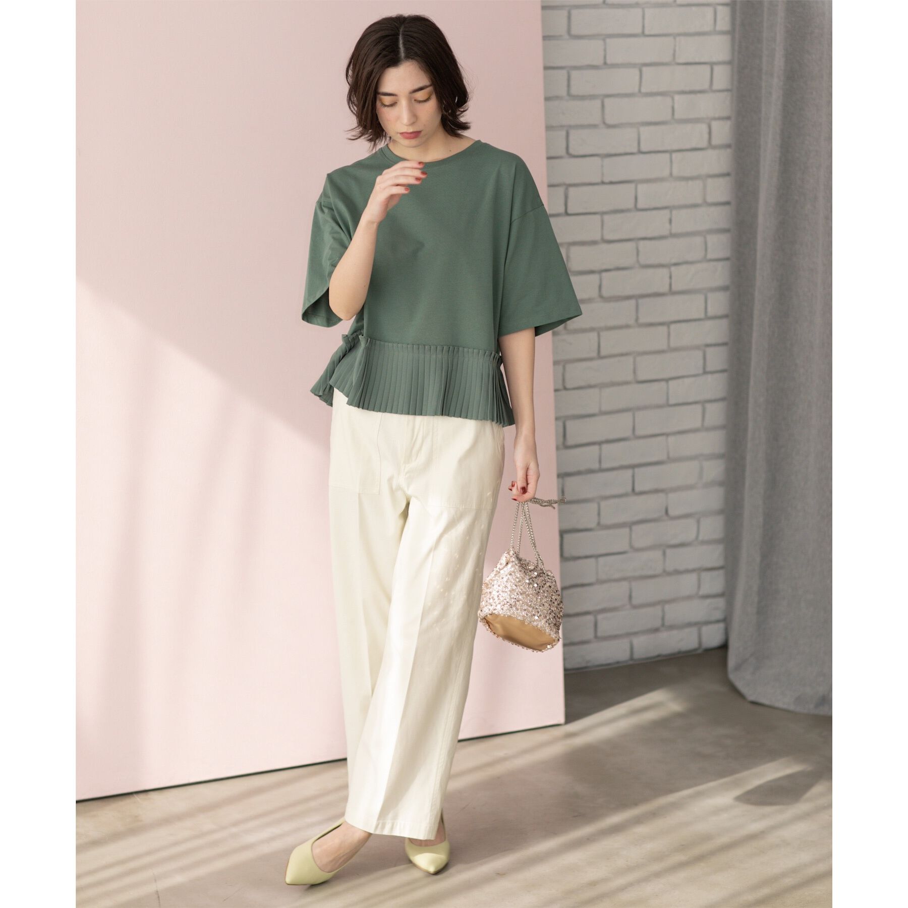 OPAQUE.CLIP「《S-LLサイズ》ストレッチベイカーワイドパンツ【洗濯機洗い可】」|その他|