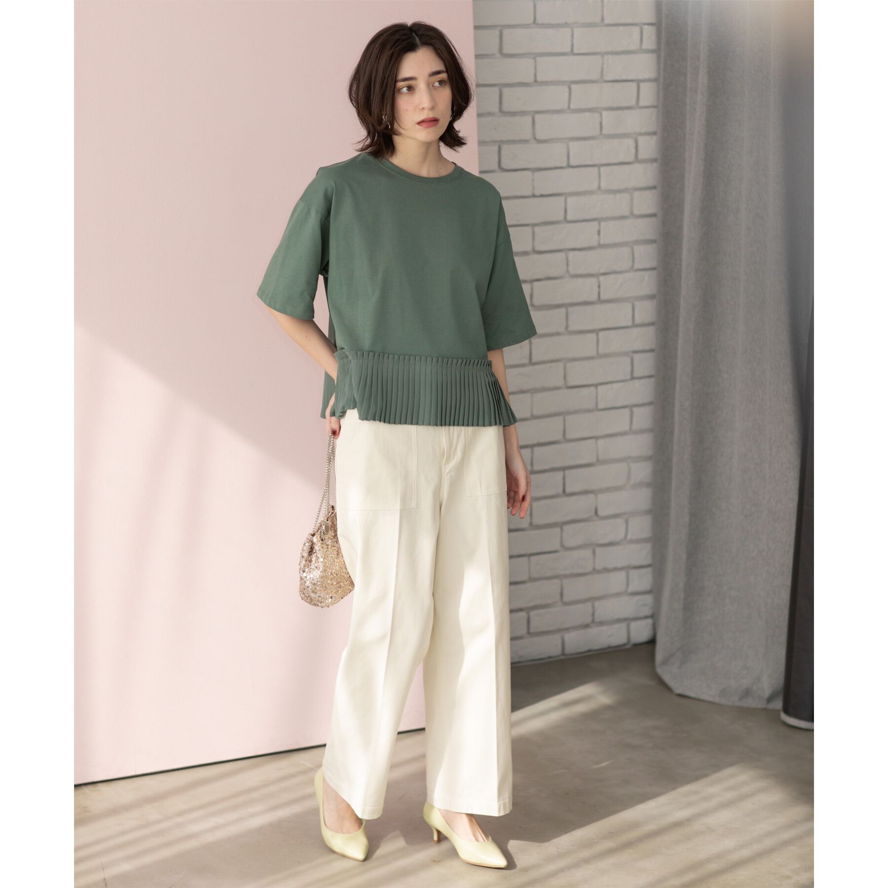 OPAQUE.CLIP「《S-LLサイズ》ストレッチベイカーワイドパンツ【洗濯機洗い可】」|その他|