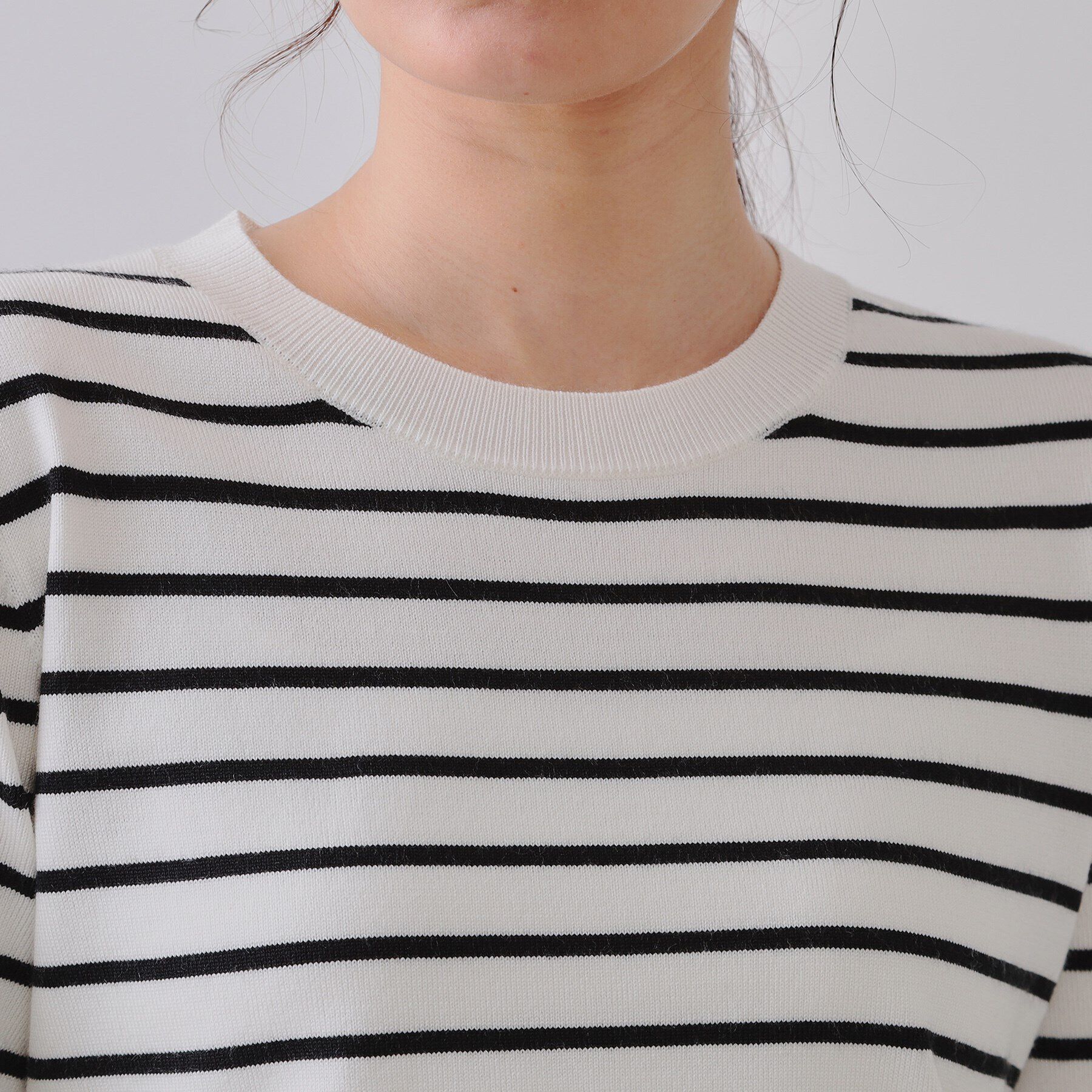 OPAQUE.CLIP「ペプラムドッキングニット【洗濯機洗い可】」|ニット・セーター|