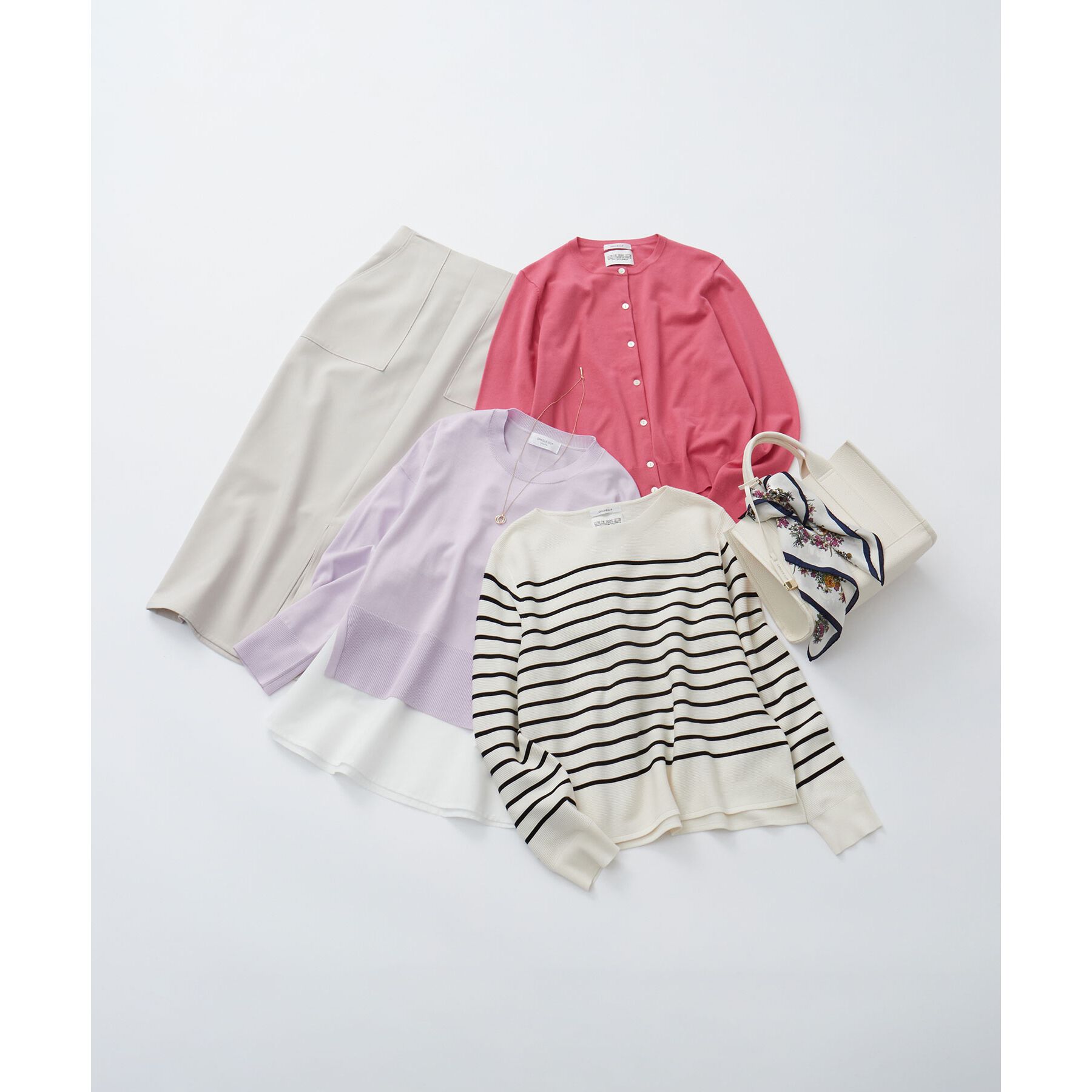 OPAQUE.CLIP「ストレッチダブルポケットタイトスカート【洗濯機洗い可/防シワ】」|スカート|