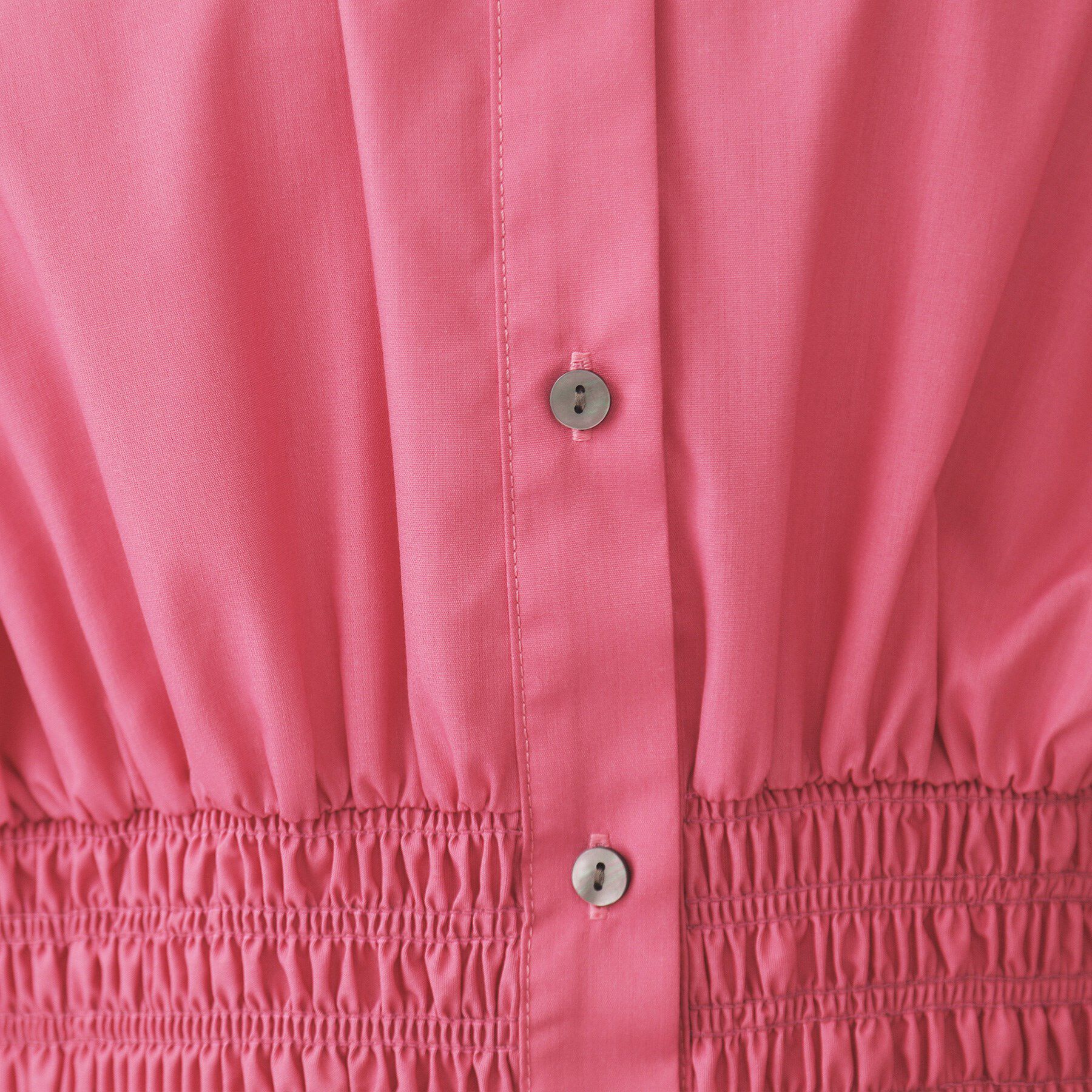 OPAQUE.CLIP「《5色展開》フィット＆フレアシャツワンピース【洗濯機洗い可】」|ワンピース|