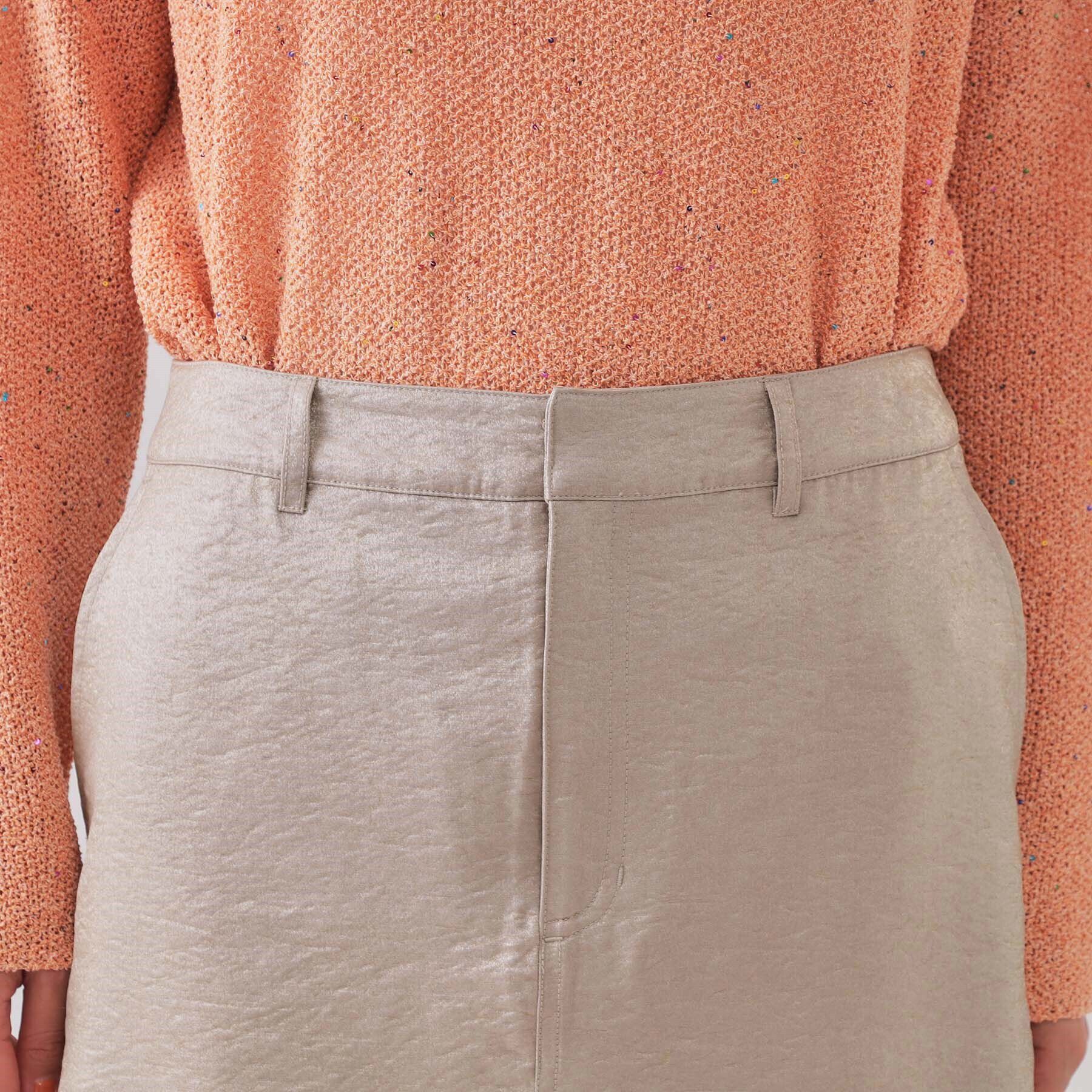 OPAQUE.CLIP「ラメAラインロングスカート【洗濯機洗い可】」|スカート|