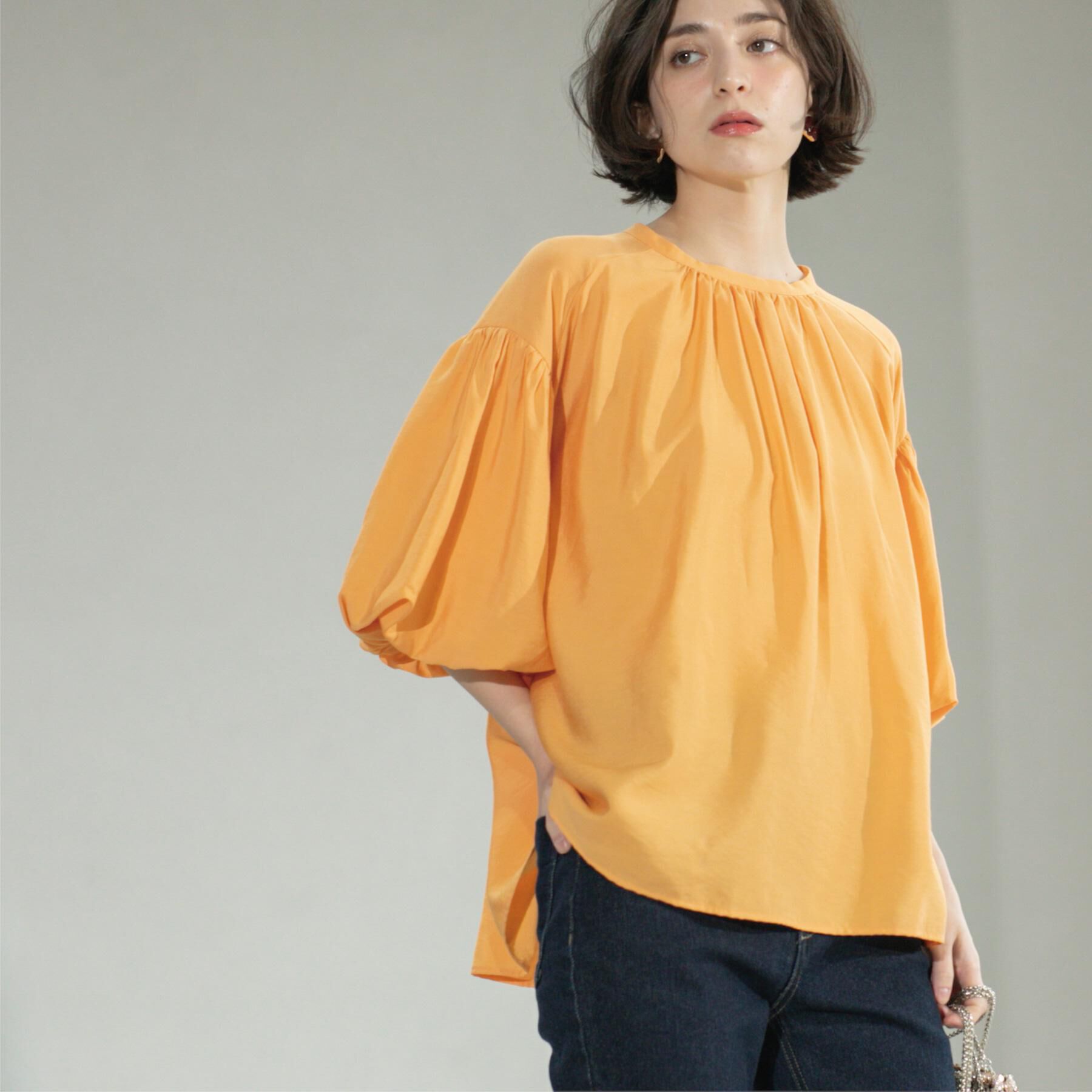 OPAQUE.CLIP「バルーンスリーブブラウス【洗濯機洗い可】」|シャツ・ブラウス|