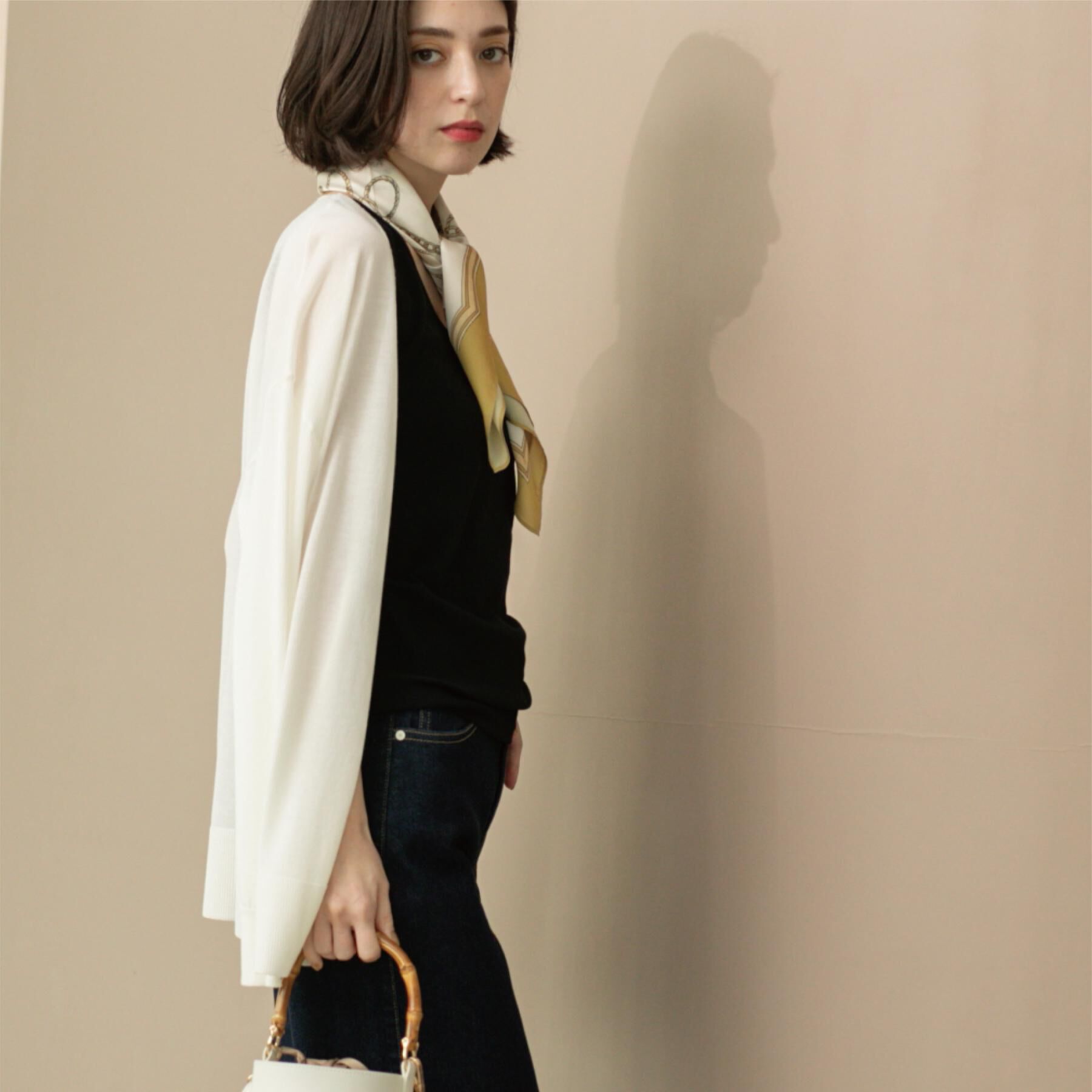 OPAQUE.CLIP「ミドル丈ニットカーディガン【抗ピル/洗濯機洗い可/接触冷感】」|カーディガン|